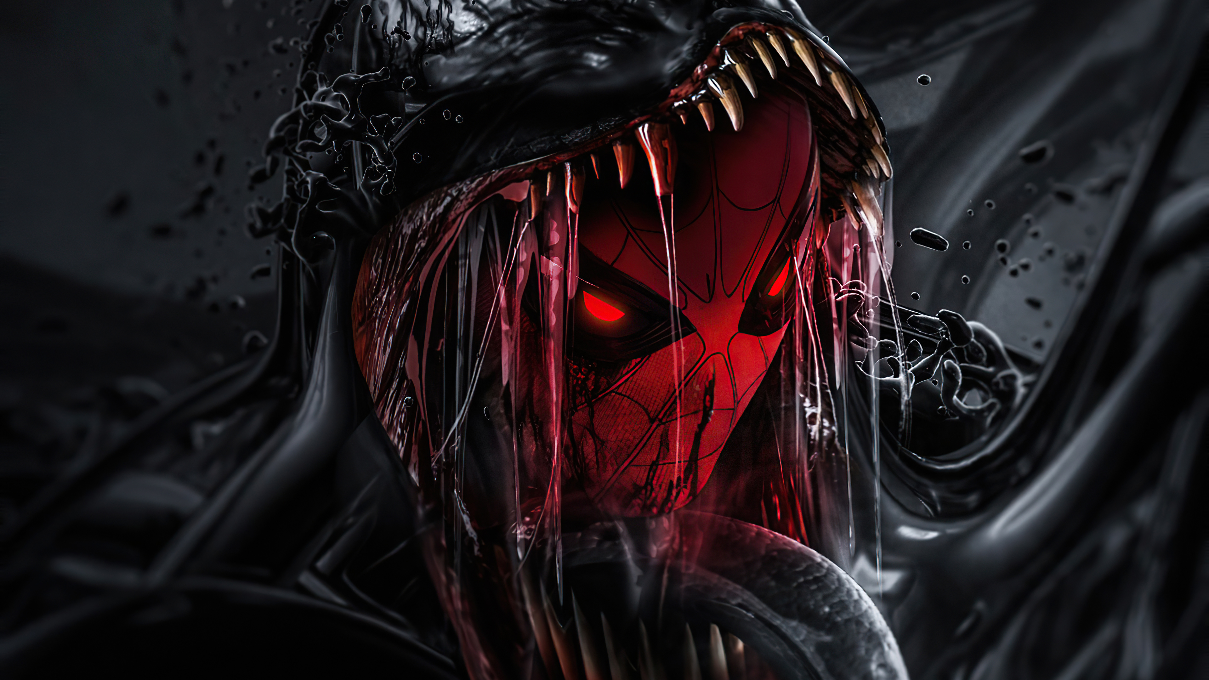 Spiderman Turning Into Venom, HD Superheroes, 4k Wallpaper, Image, Background, Photo and Picture