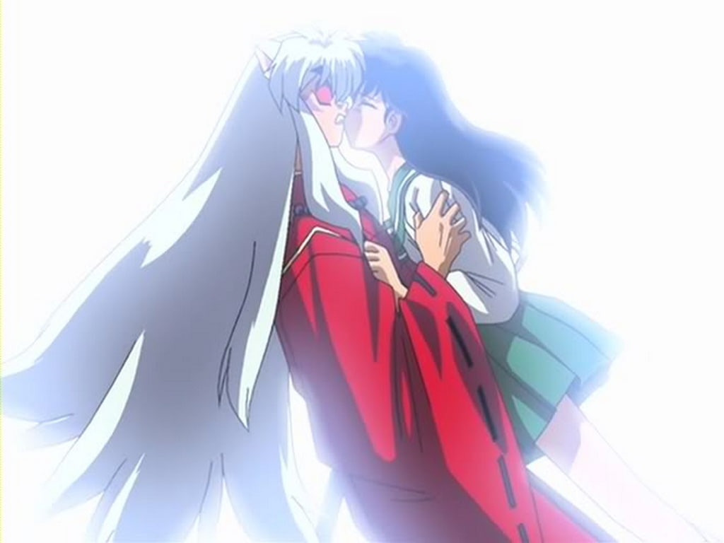 inuyasha and kagome kiss episode