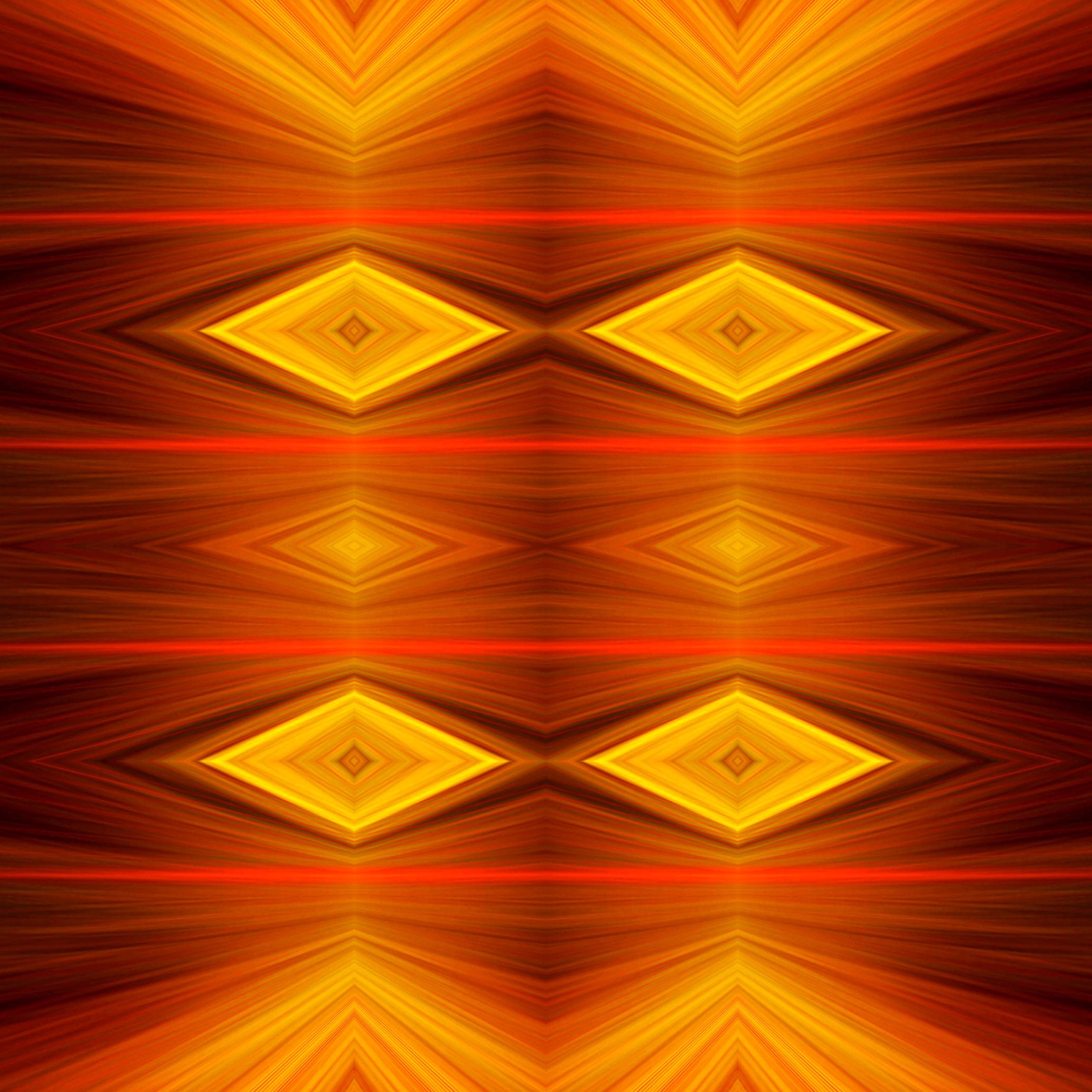 Wallpaper with geometric yellow red pattern free image download
