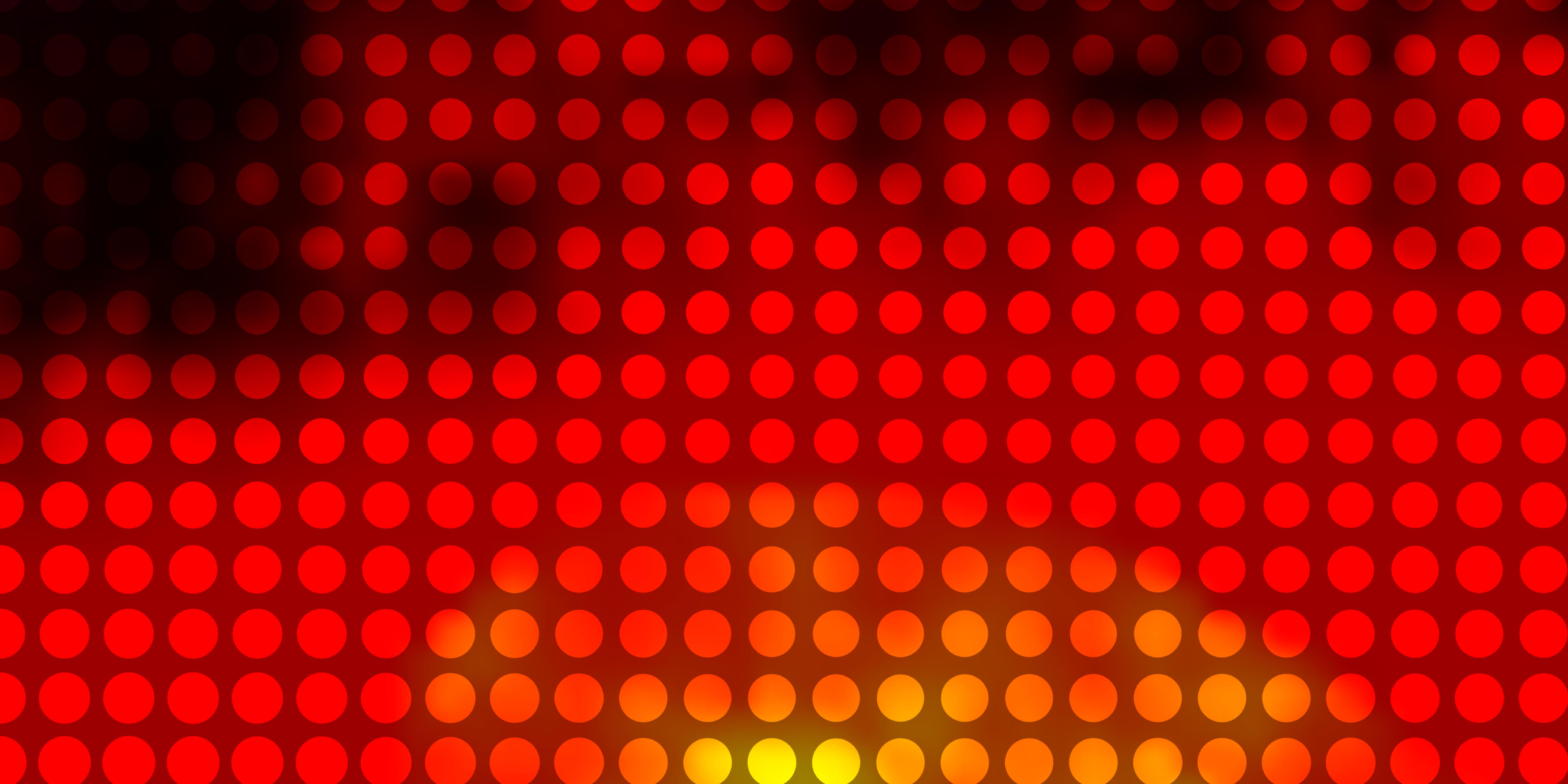 Light Red, Yellow vector pattern with circles. Abstract colorful disks on simple gradient background. Pattern for wallpaper, curtains