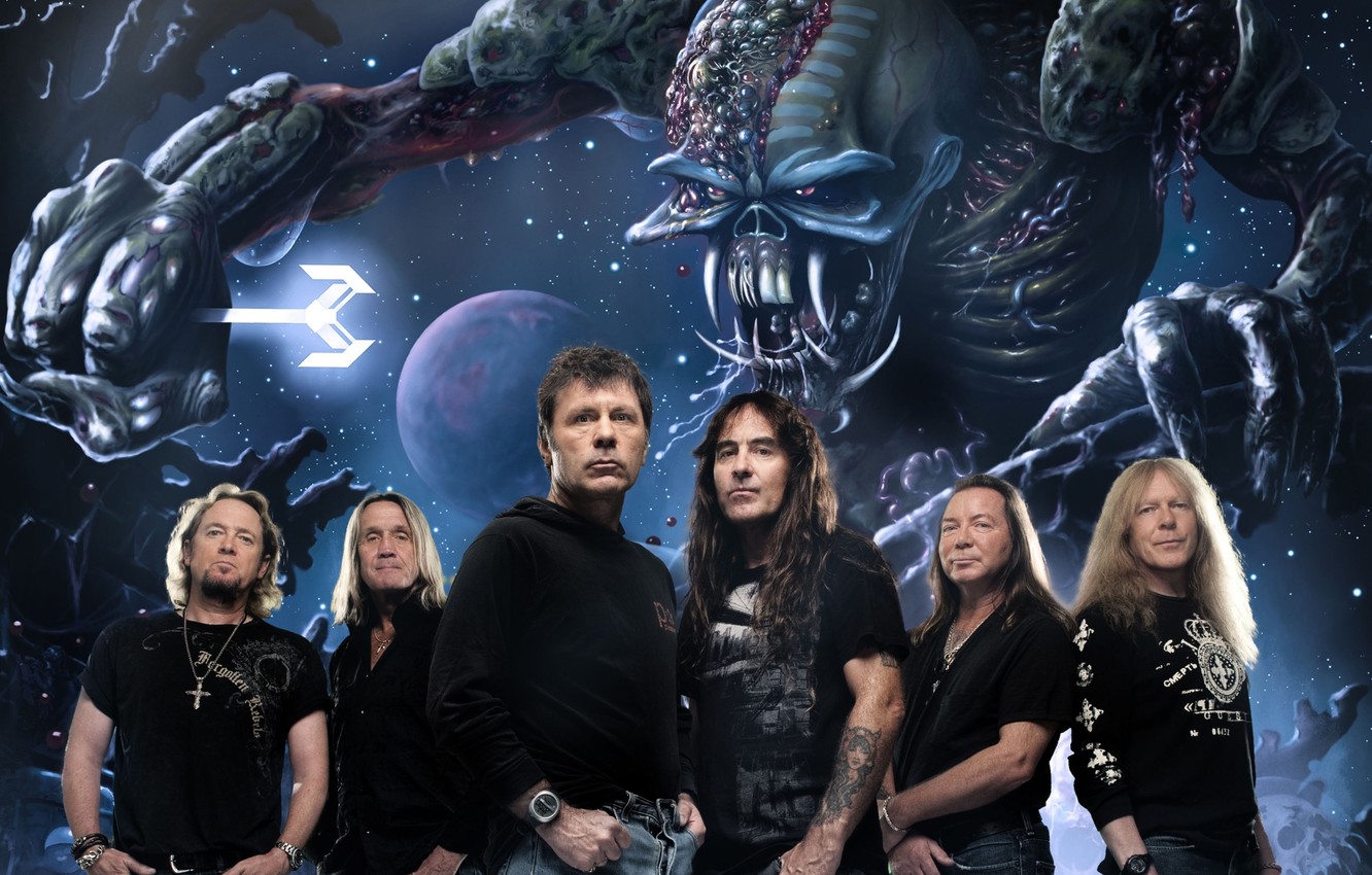 Wallpaper monster, rock band, Iron Maiden, heavy meta, Iron maiden image for desktop, section музыка