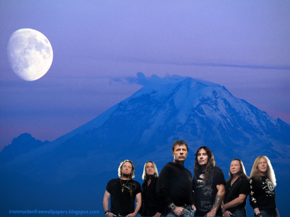 Iron Maiden Free Wallpaper: Iron Maiden Free Desktop Wallpaper Rock Group band photo in Blue Moon Mountain