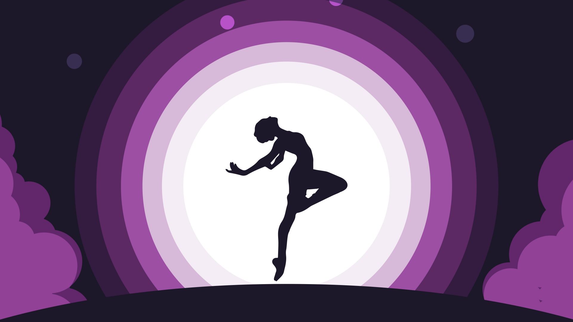 Woman, dance, moon, silhouette, digital art wallpaper, HD image, picture, background, fe23c1
