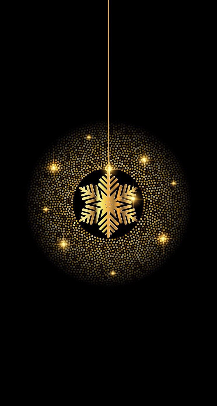 Wallpaper iPhone ⚪. Gold christmas wallpaper, Xmas wallpaper, Snowflake wallpaper