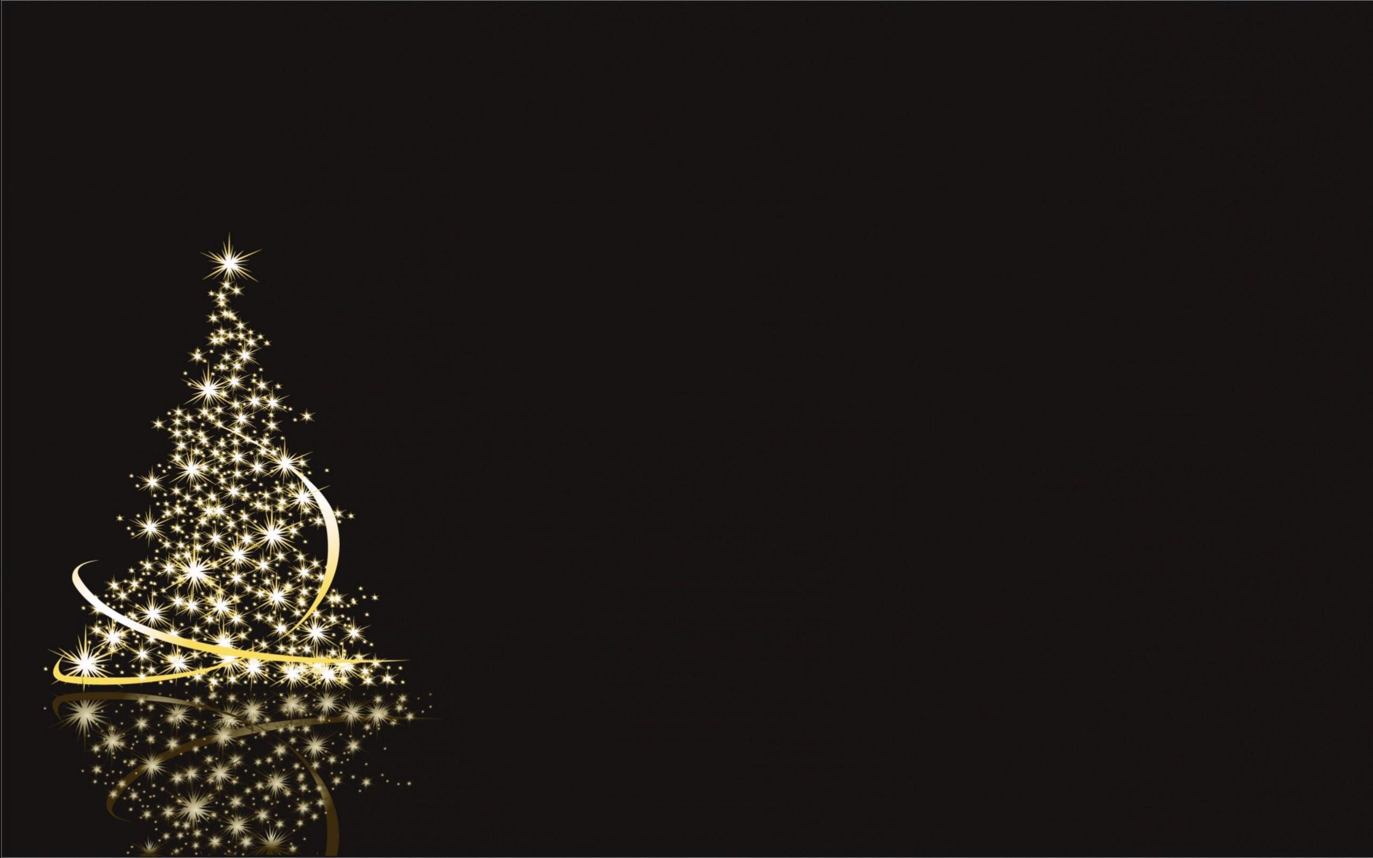 christmas wallpaper, christmas tree, christmas decoration, black, tree, christmas lights