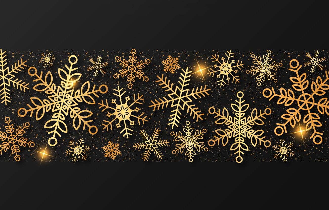 Black and Gold Christmas Wallpaper, HD Black and Gold Christmas Background on WallpaperBat