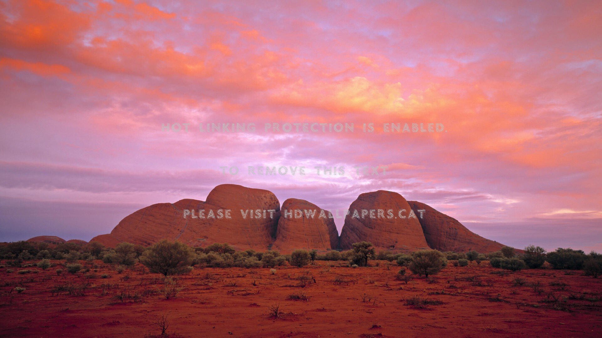 sunset over australian outback new nature