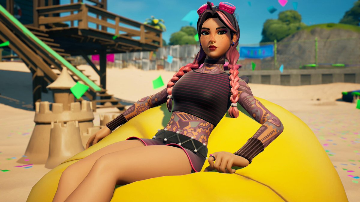 Rasori Jules enjoying the festival #Fortnite #FortniteSeason7 #Fortography #VirtualPhotography
