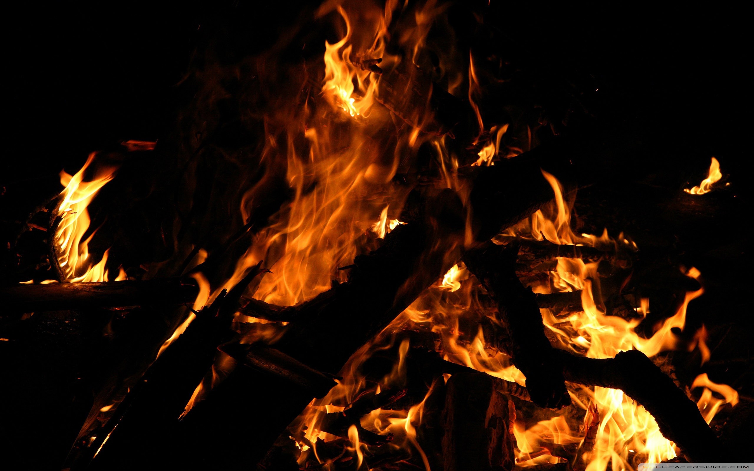 Winter campfire art