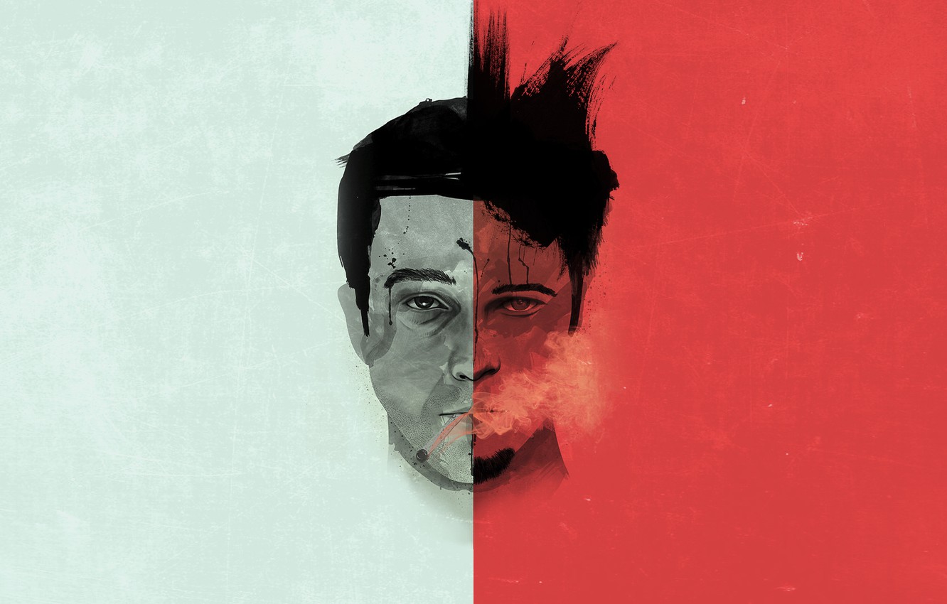 Wallpaper Brad Pitt, Edward Norton, Fight Club, fight club image for desktop, section фильмы