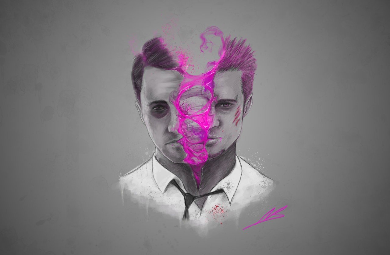 sketches, Fantasy art, Fight Club, Brad Pitt, Edward Norton HD Wallpaper / Desktop and Mobile Image & Photo