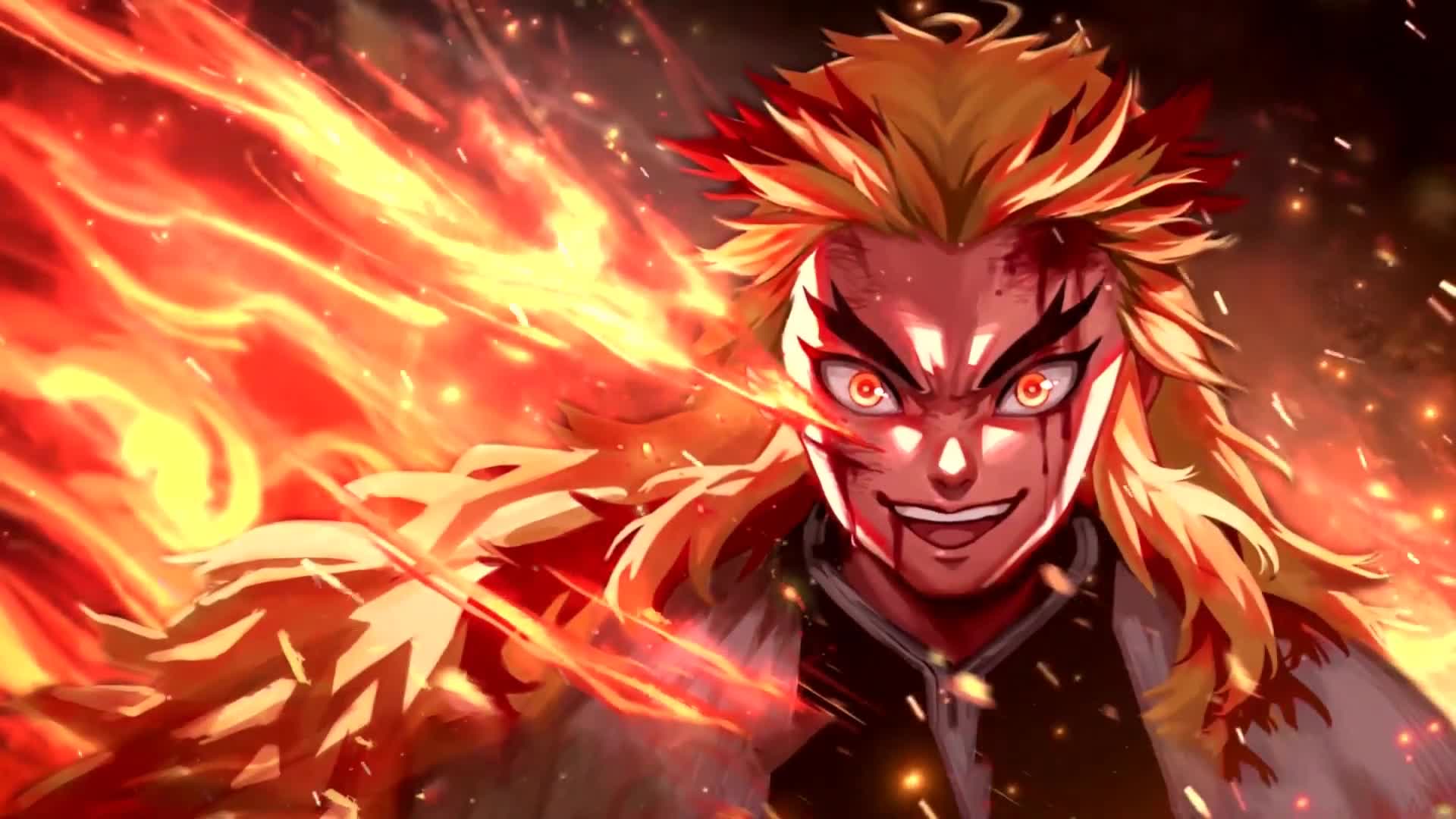 Rengoku Flame Breathing. Kimetsu No Yaiba Desktop Wallpaper