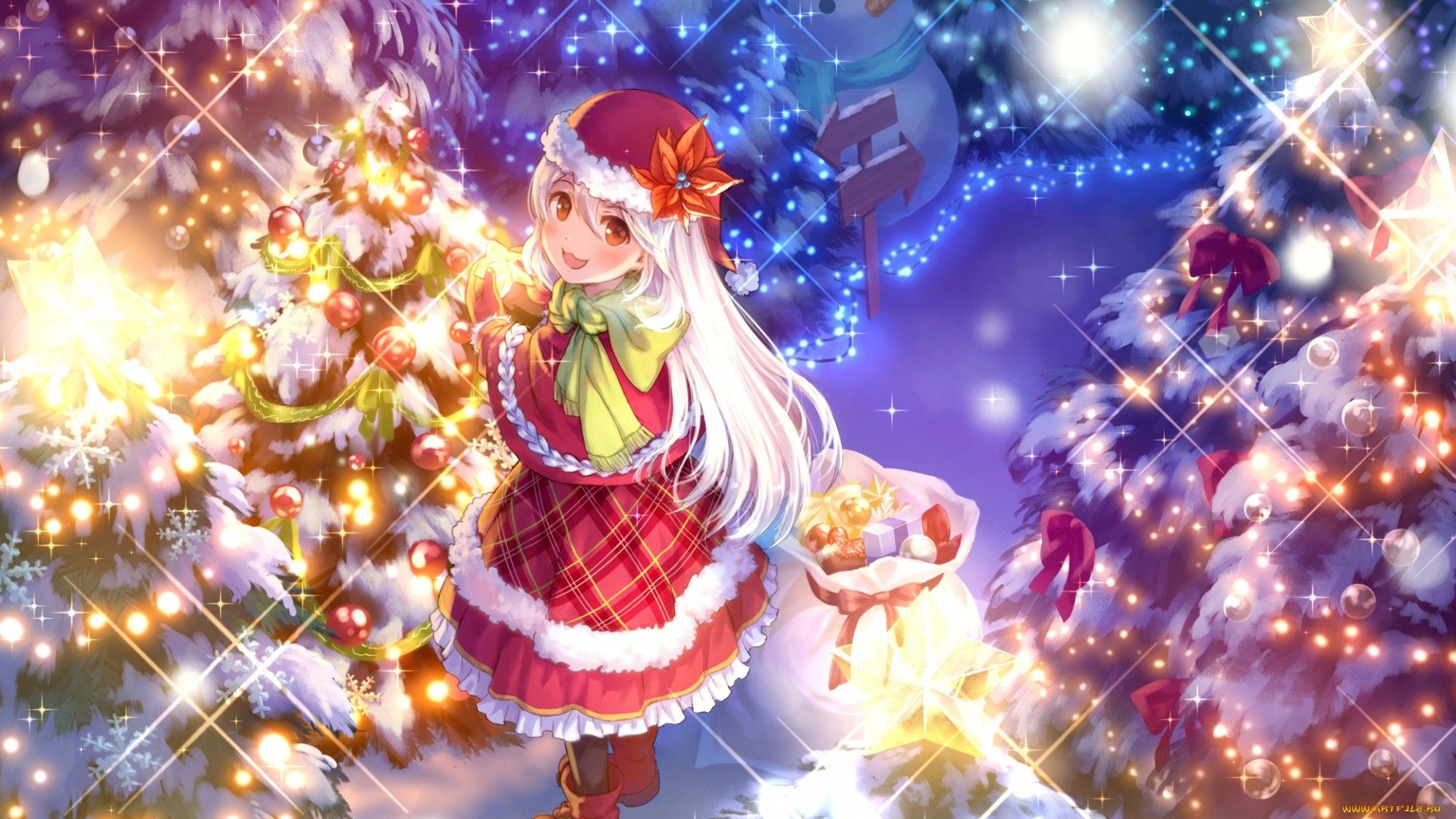 Anime Christmas Characters Wallpapers - Wallpaper Cave