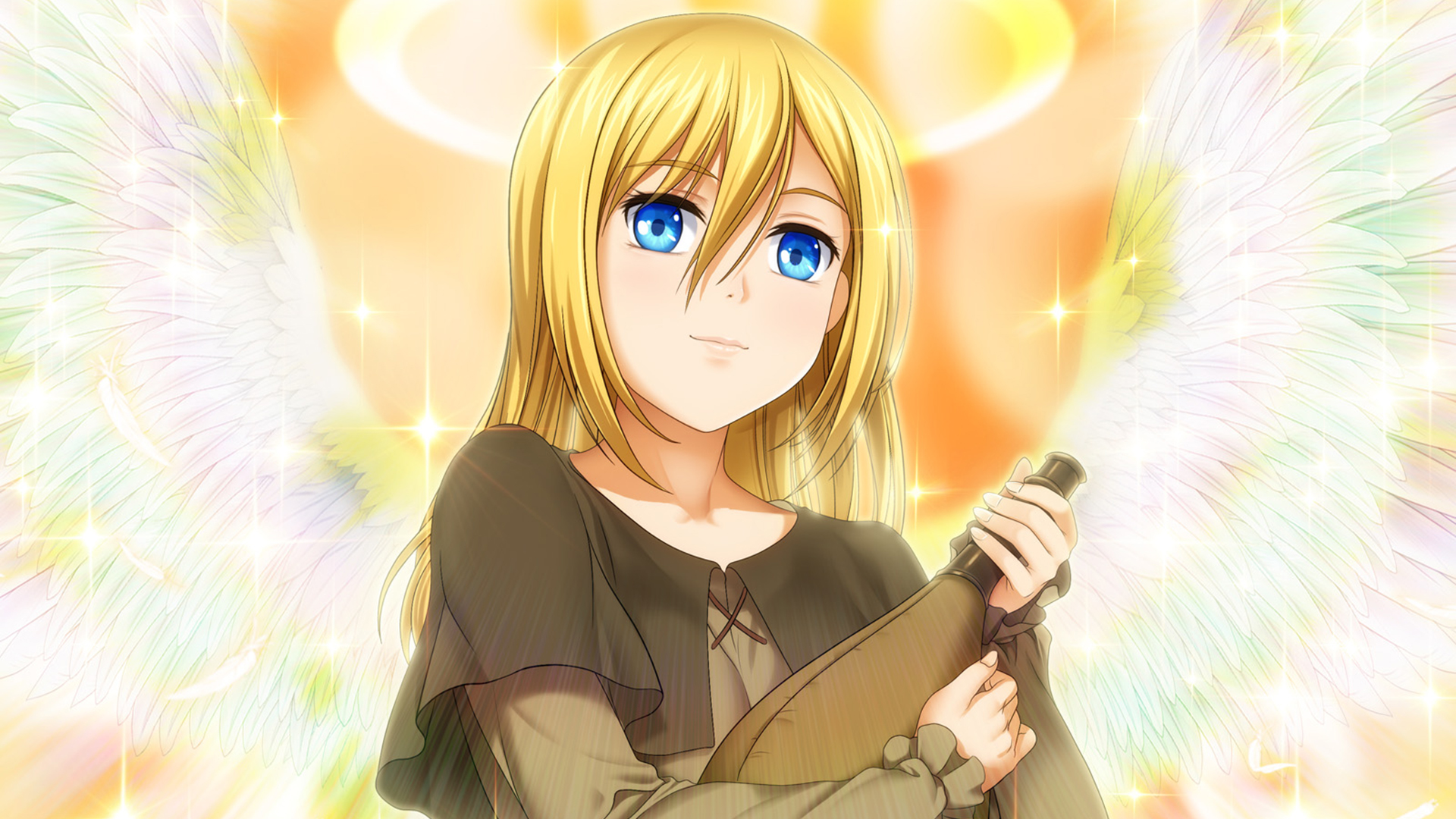 Download wallpaper from anime Attack On Titan with tags: Computer, Historia Reiss