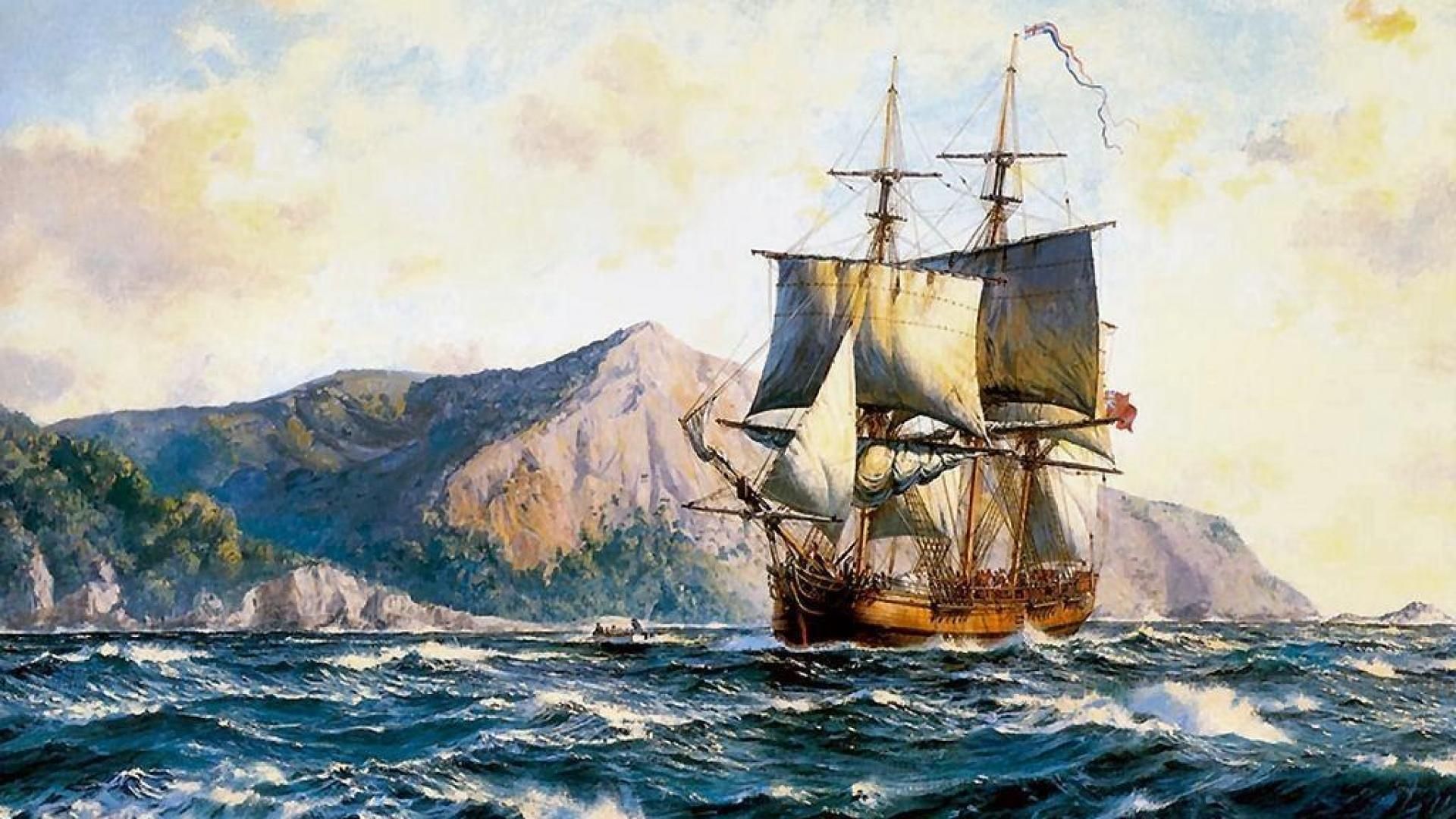 Ship Painting Wallpaper Free Ship Painting Background