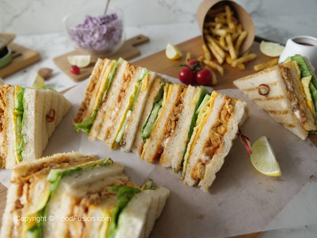 Chicken Tikka Club Sandwich