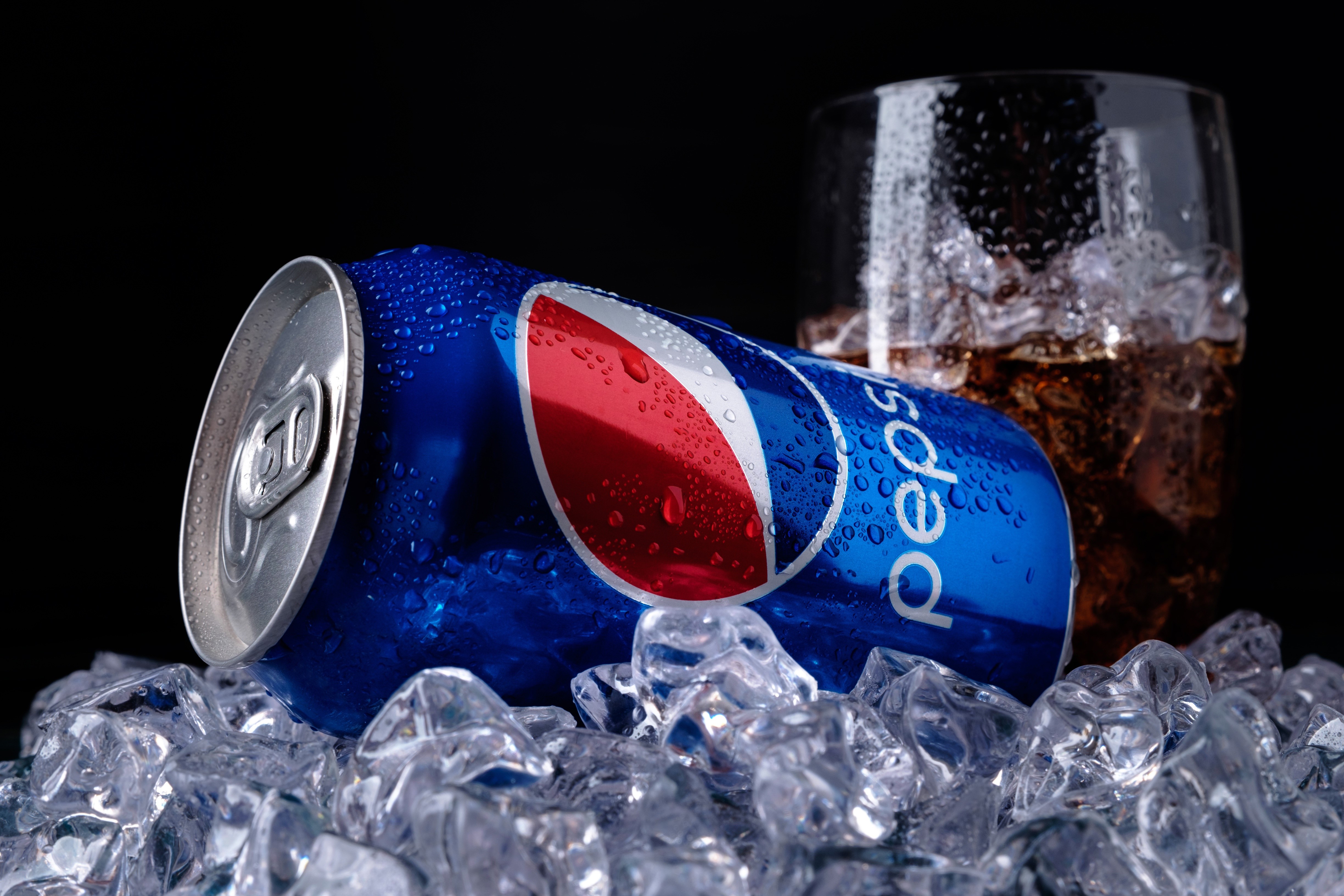 4K, pepsi, Brands, Drinks, Closeup, Ice HD Wallpaper