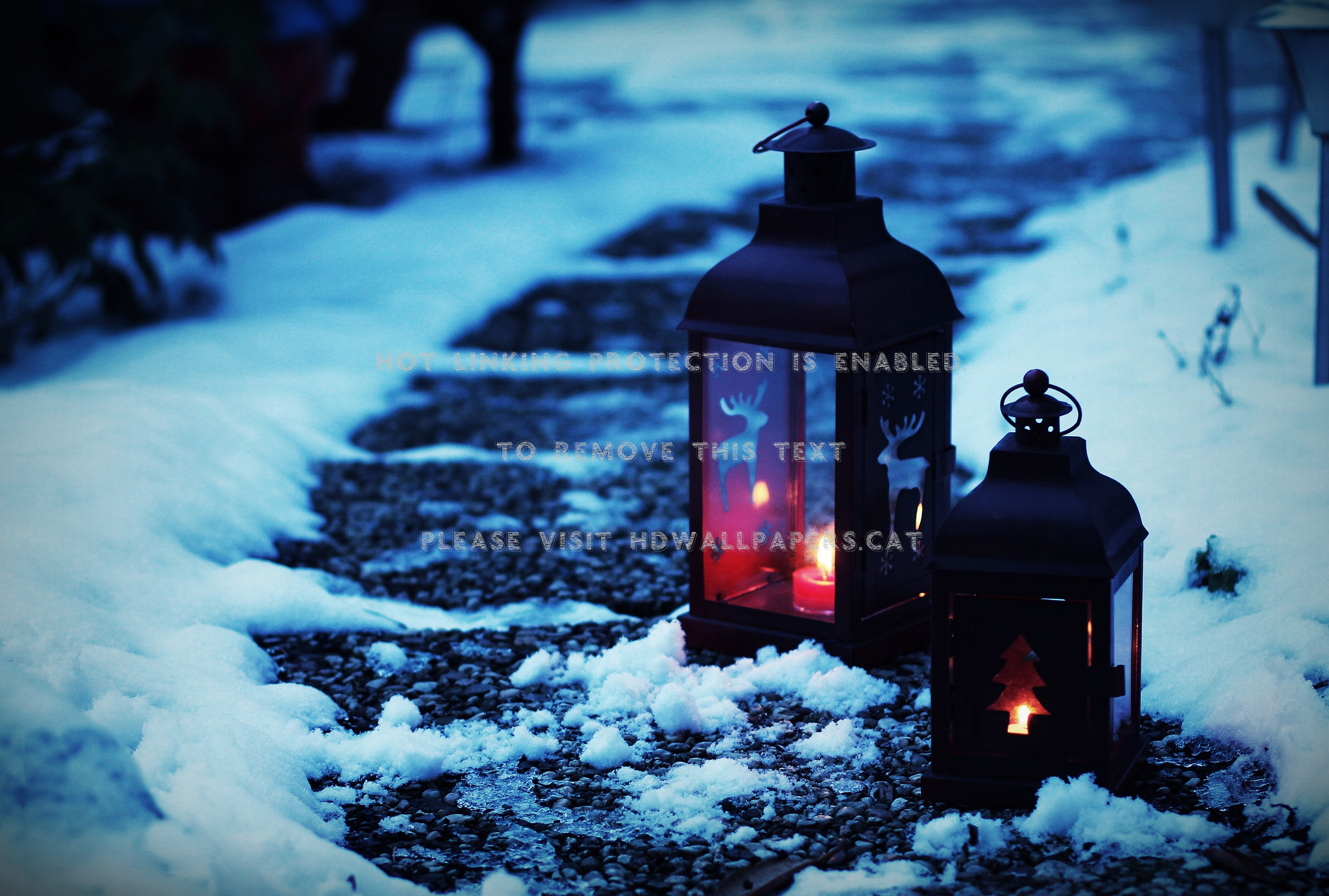 winter holidays* lantern snowflakes candle