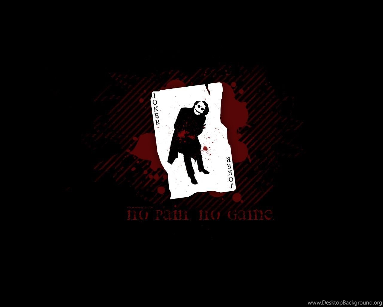 Joker Card No Pain, No Game The Joker Wallpaper Fanpop Desktop Background