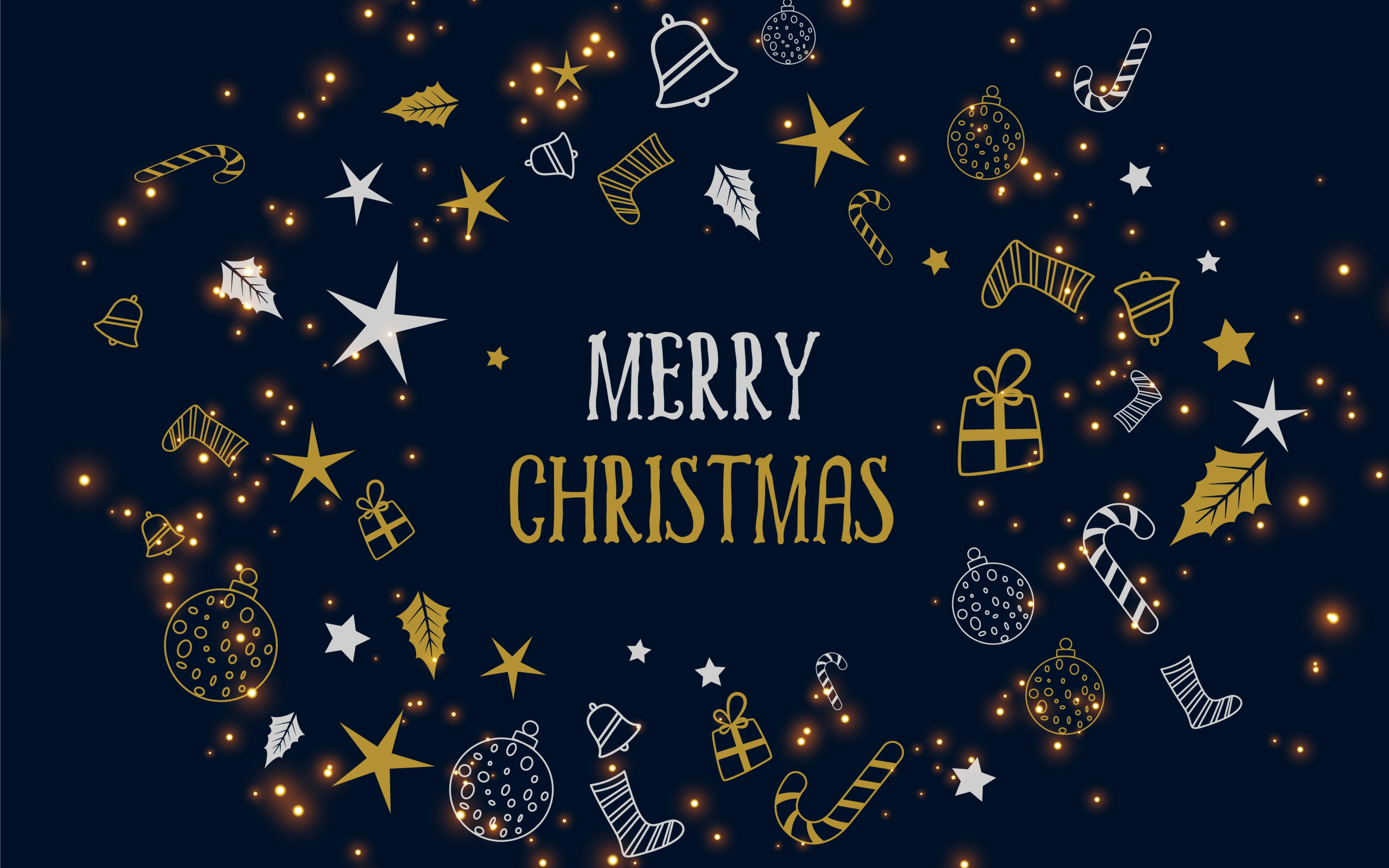 Download 2019 Merry Christmas, artwork wallpaper, 2560x1600, Dual Wide, Widescreen 16:10, Widescreen