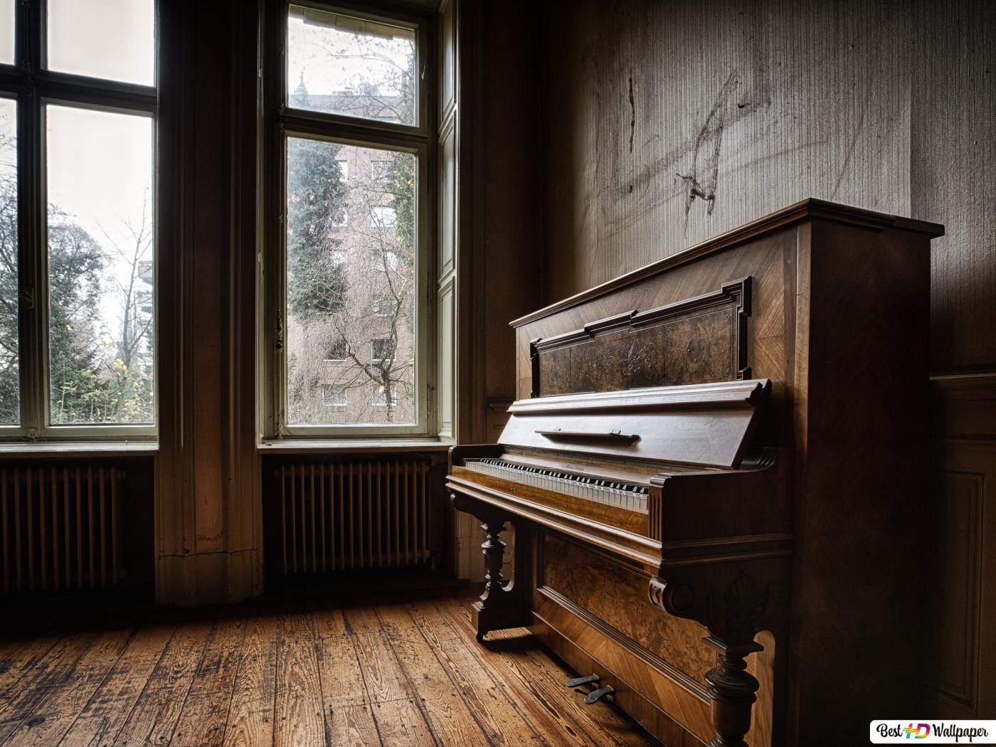 Old piano background HD wallpaper download