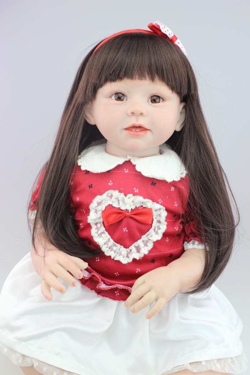 NPKCOLLECTION 70cm 80'' Silicone Reborn Baby Doll lifelike Big Size Baby Reborn Doll Toy Infant Clothing Mo. Silicone reborn babies, Baby dolls, Reborn baby dolls