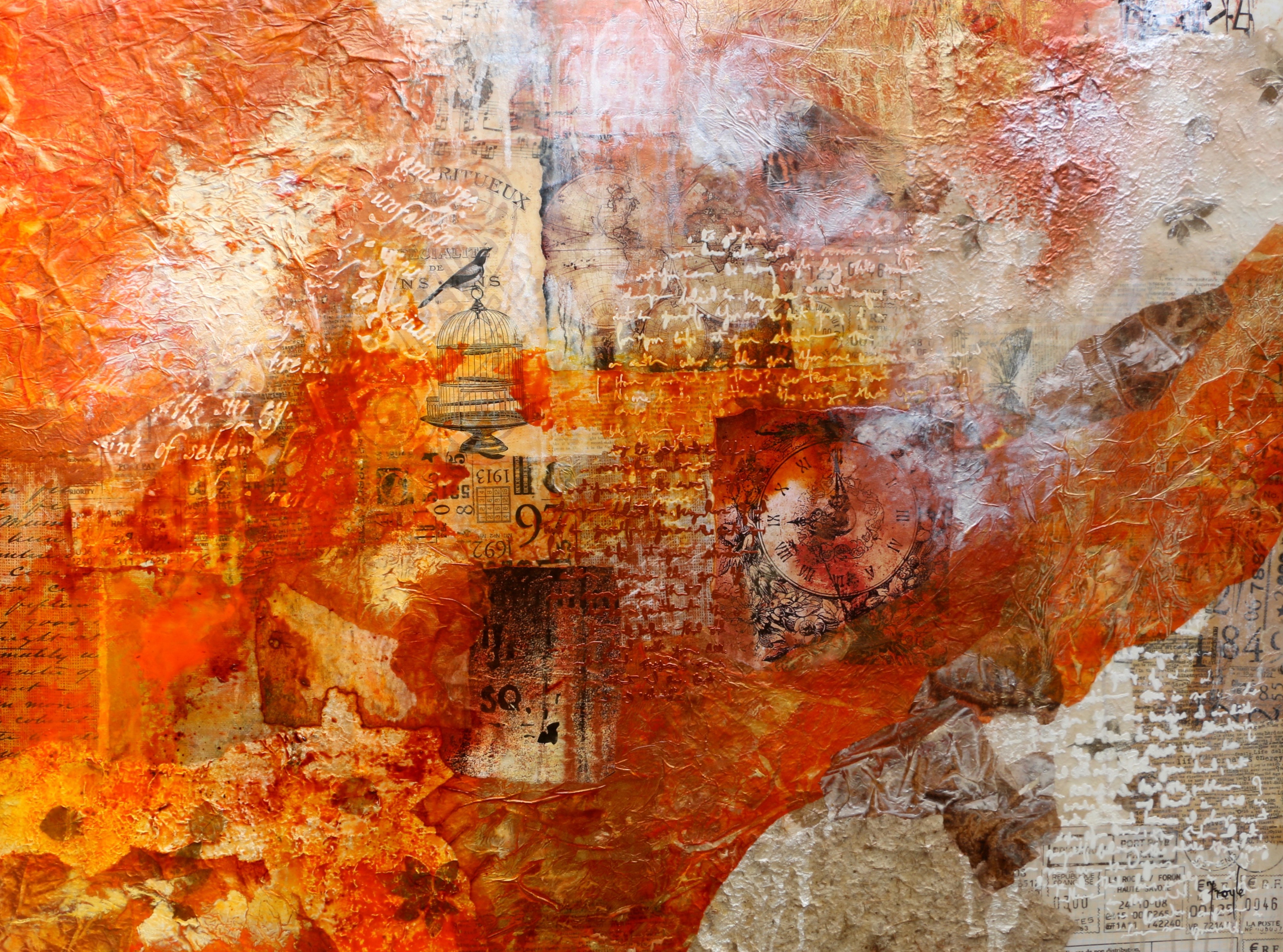 I Give You My Secrets For Making Exceptional Collage Papers. by Froyle Davies. George St Gallery