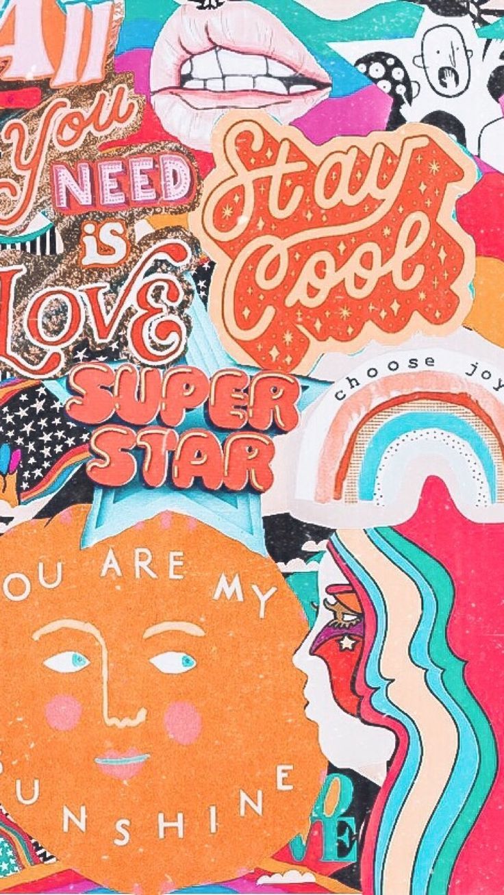 collage art. Cute wallpaper, Artsy background, Collage background