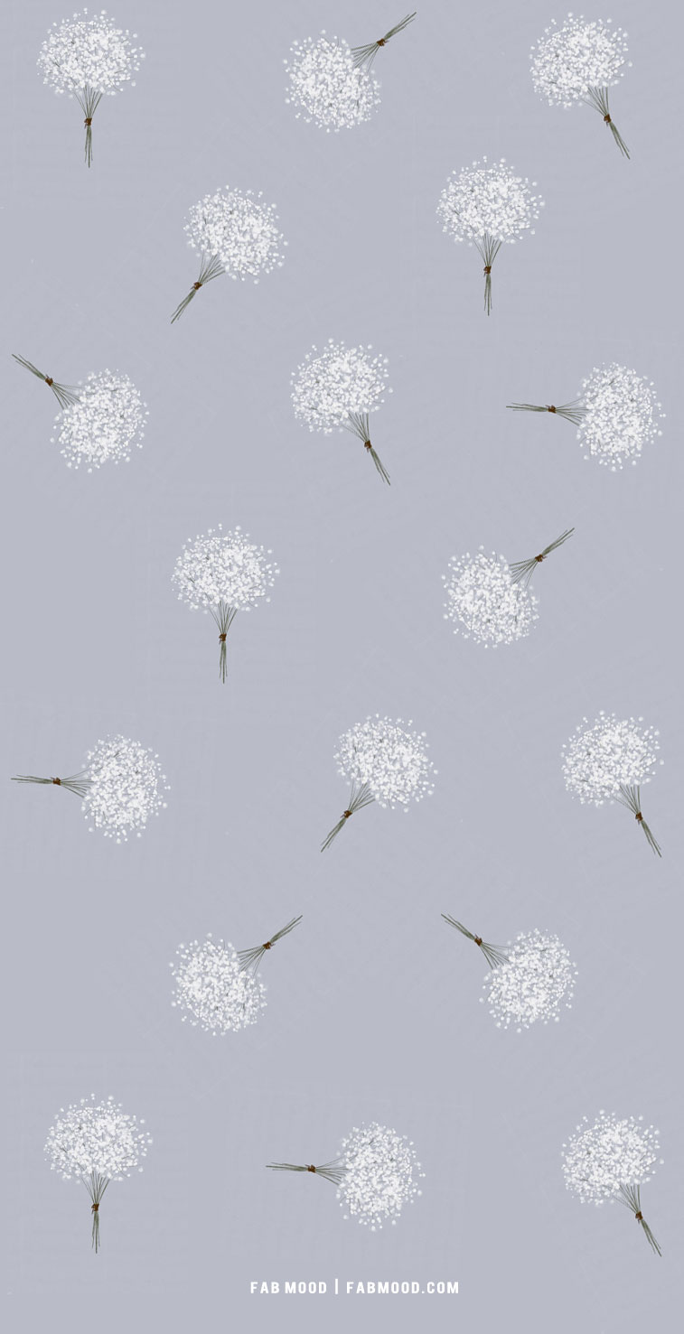 Pretty White Baby's Breath bouquet Wallpaper For Phone, flower wallpaer