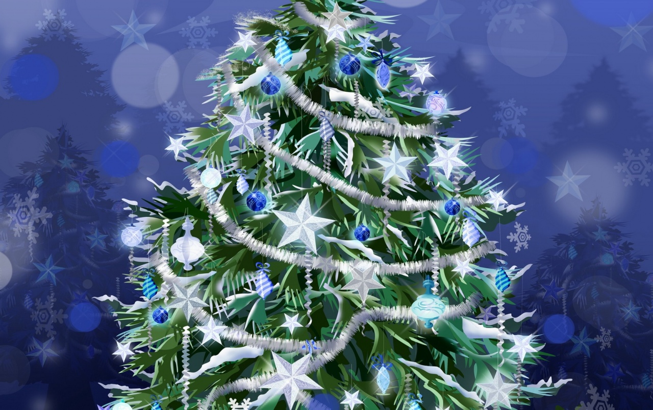 Decorated Christmas Trees Wallpapers Wallpaper Cave