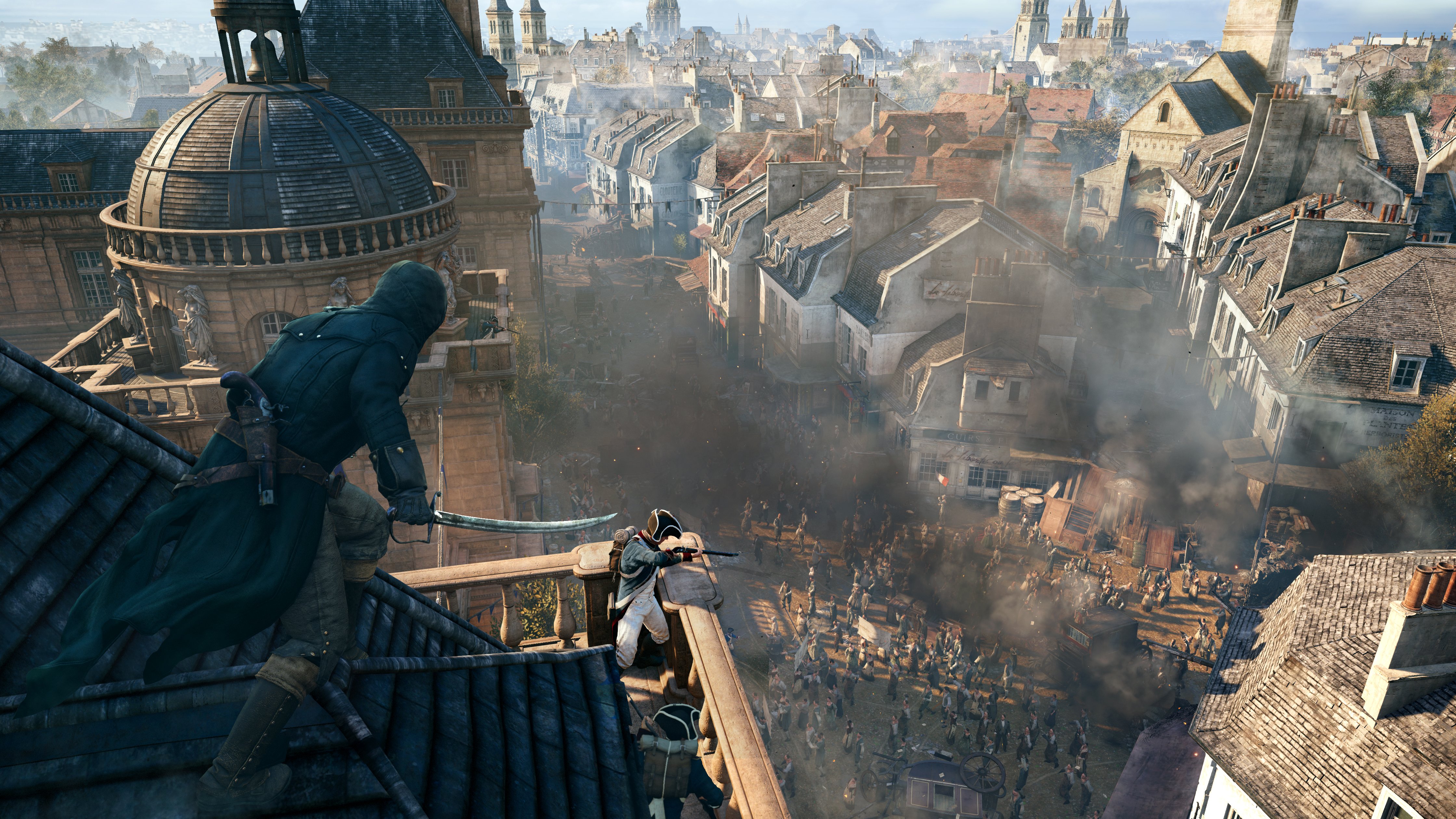 Wallpaper, 4480x2520 px, action, adventure, assassins, creed, fantasy, fighting, Unity, warrior 4480x2520