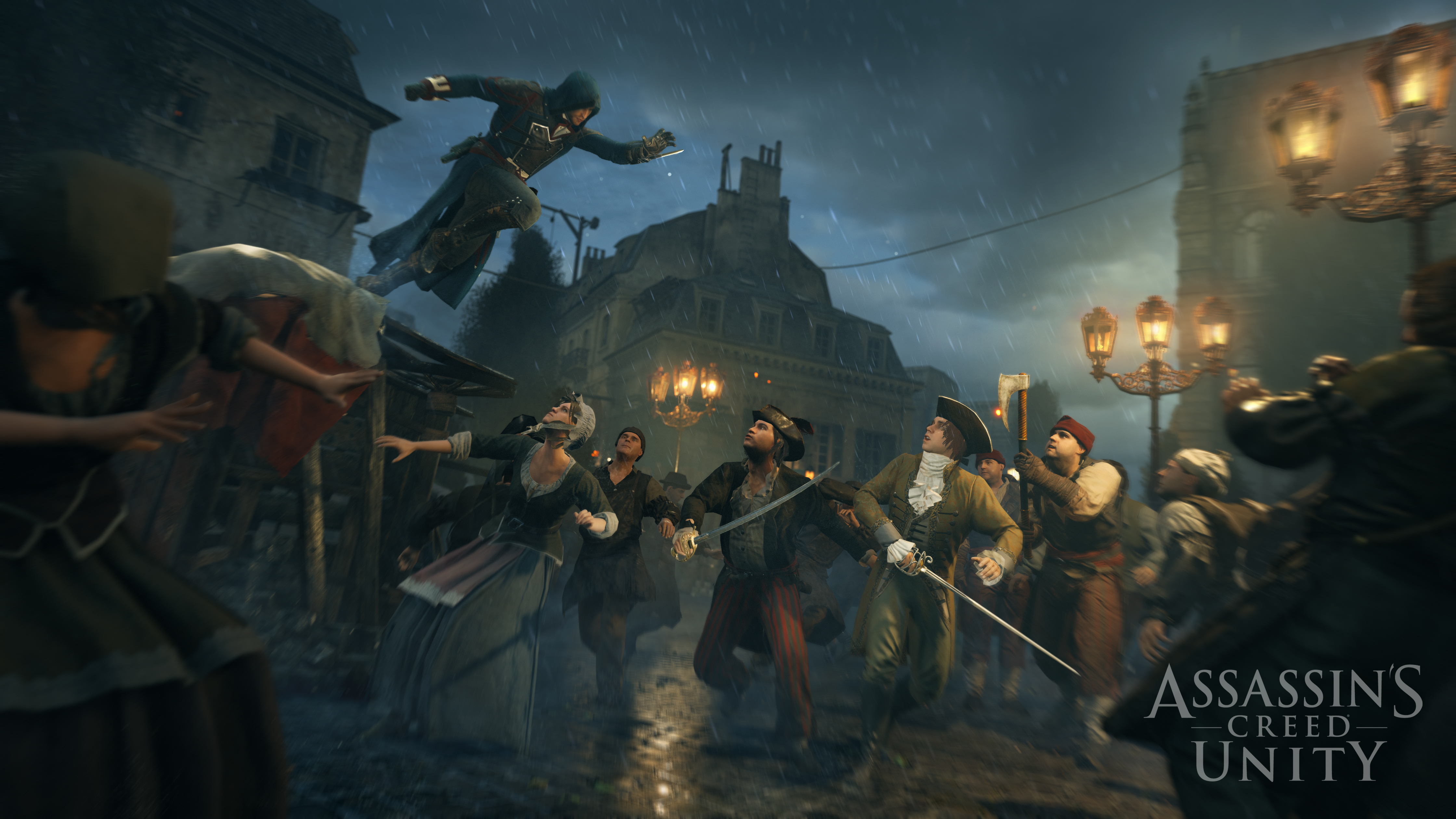 Video Game Assassins Creed Unity Wallpaper:4480x2520