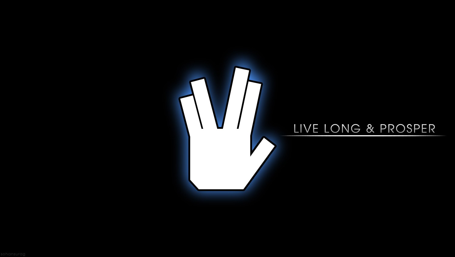 Wallpaper, minimalism, text, logo, Star Trek, Live Long And Prosper, brand, number, computer wallpaper, font 1500x850