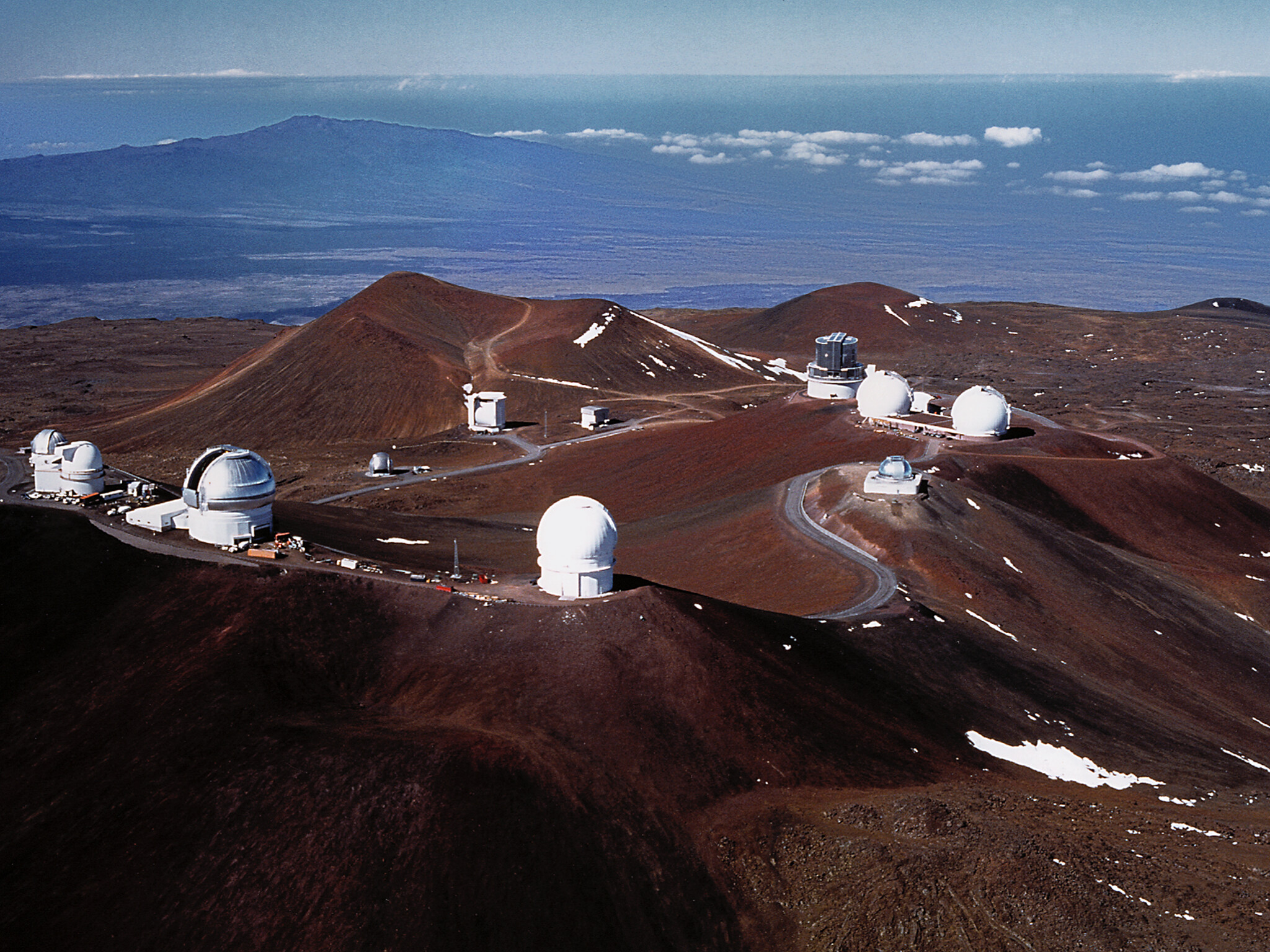 Aerial view of Mauna Kea