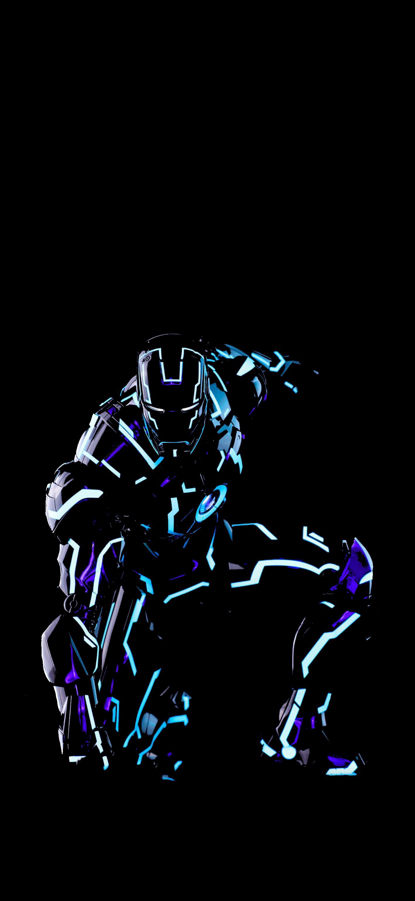 Iron Man Neon Wallpaper