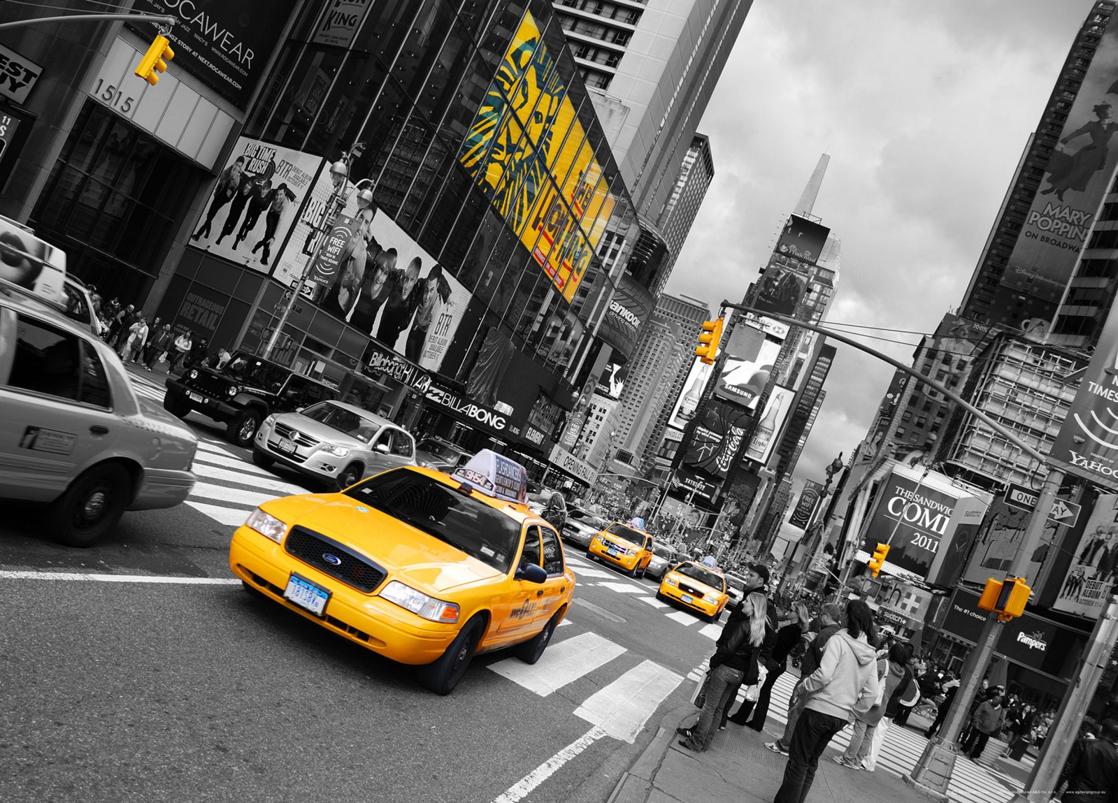 Нью Йорк чб с желтыми такси