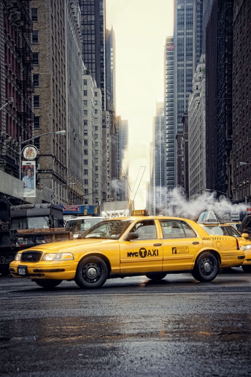New York Taxi HD Wallpaper