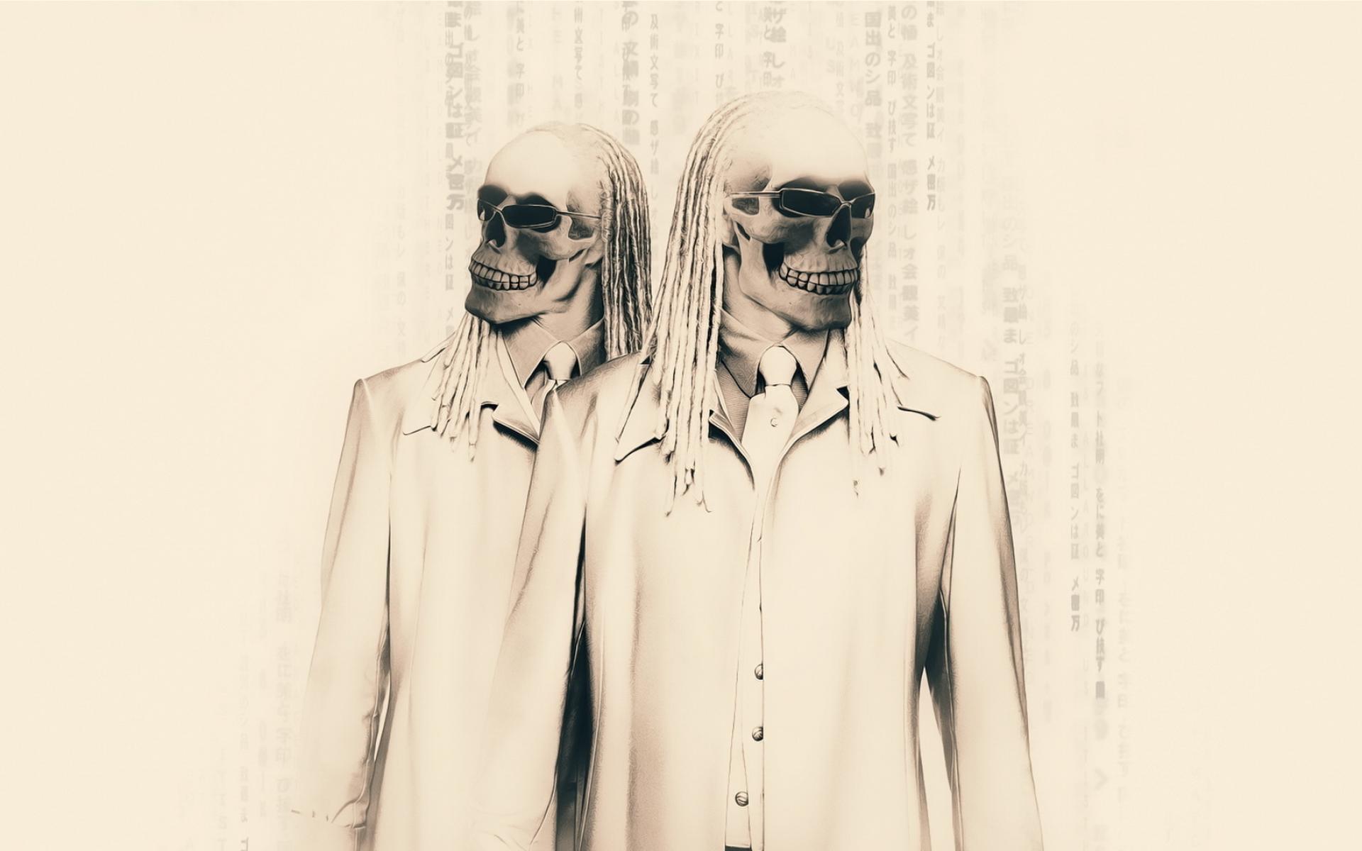 the, Matrix, Reloaded, Dark, Skull, Sci, Fi, Horror, Scary, Creepy, Spooky, Evil, Sunglasses Wallpaper HD / Desktop and Mobile Background