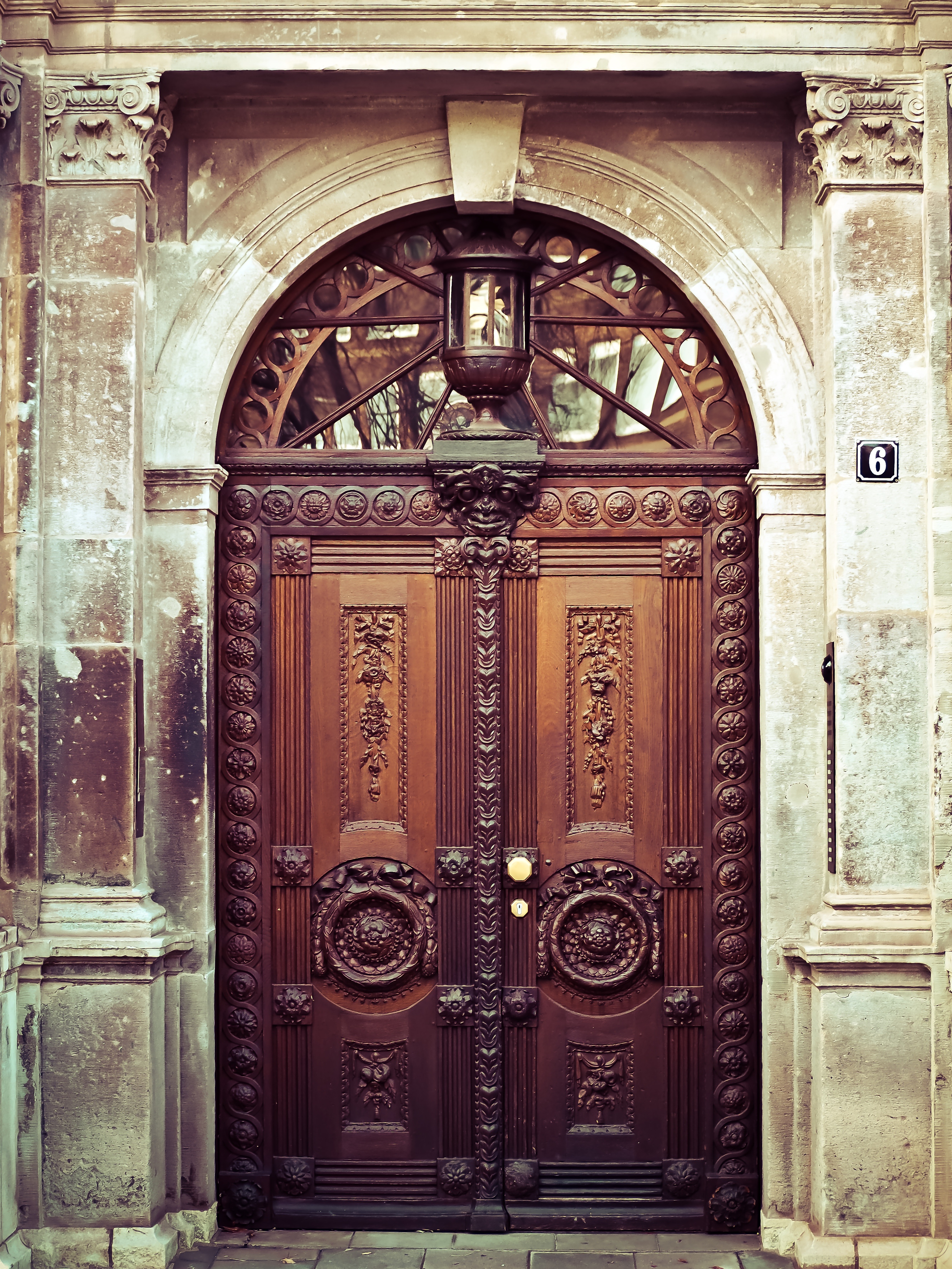 Brown Wooden Door · Free