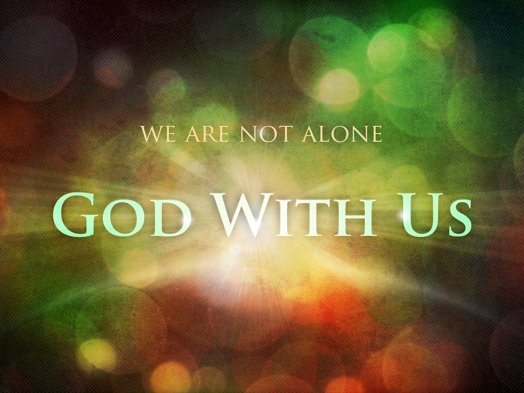 Christmas With Us. Scripture: John 1:1- focusing o