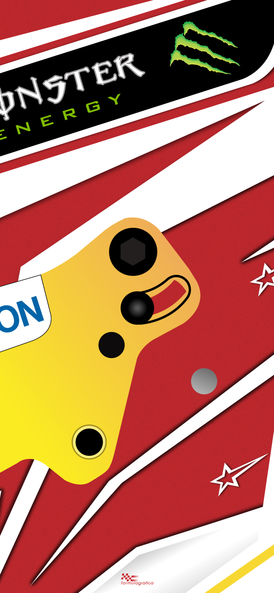 iPhone / Smartphone Wallpaper Hamilton 2019 Helmet