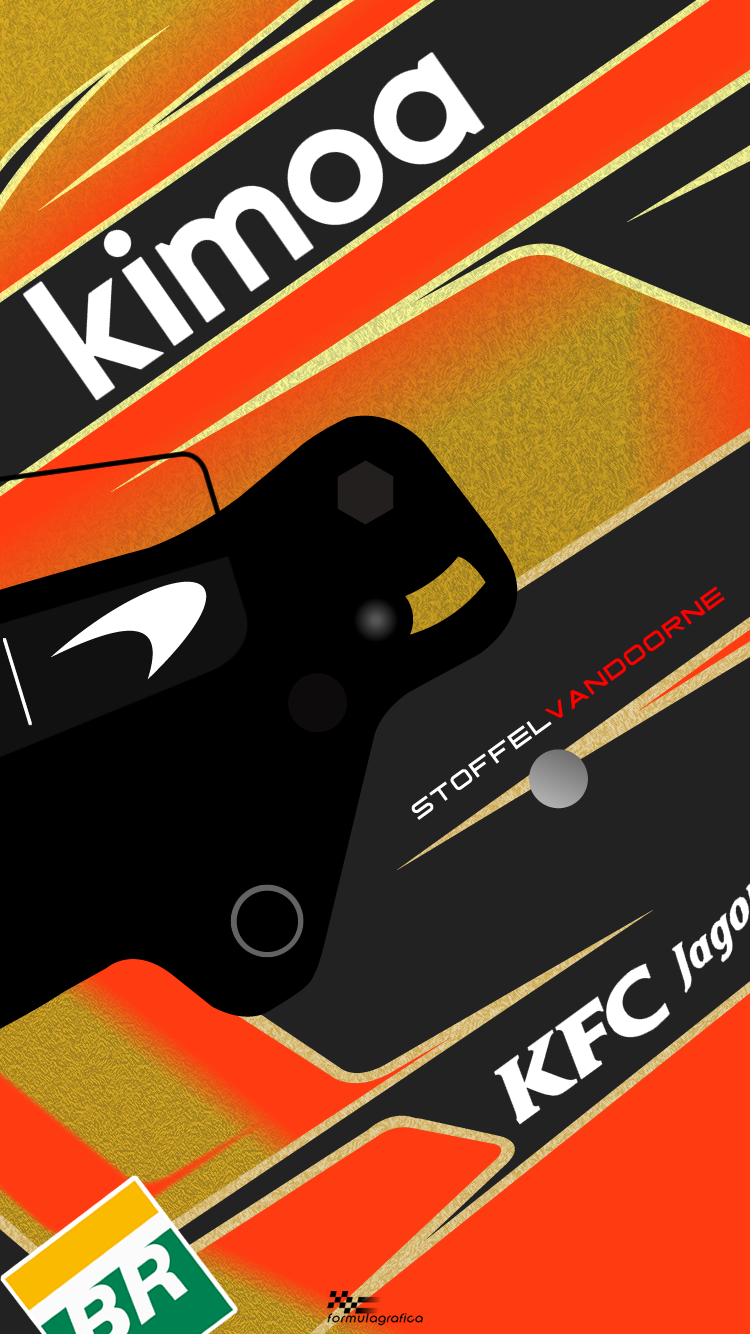 iPhone Wallpaper Formula 1 Season Vandoorne The helmet of Vandoorne also looks similar to. iPhone wallpaper, Formula 1, Helmet design
