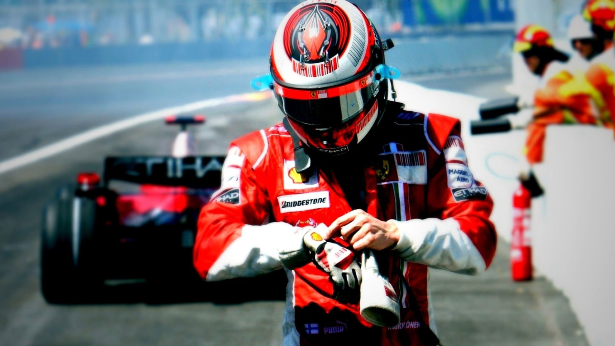 Wallpaper Man In F1 Car Suit And Helmet, Formula 1 • Wallpaper For You HD Wallpaper For Desktop & Mobile