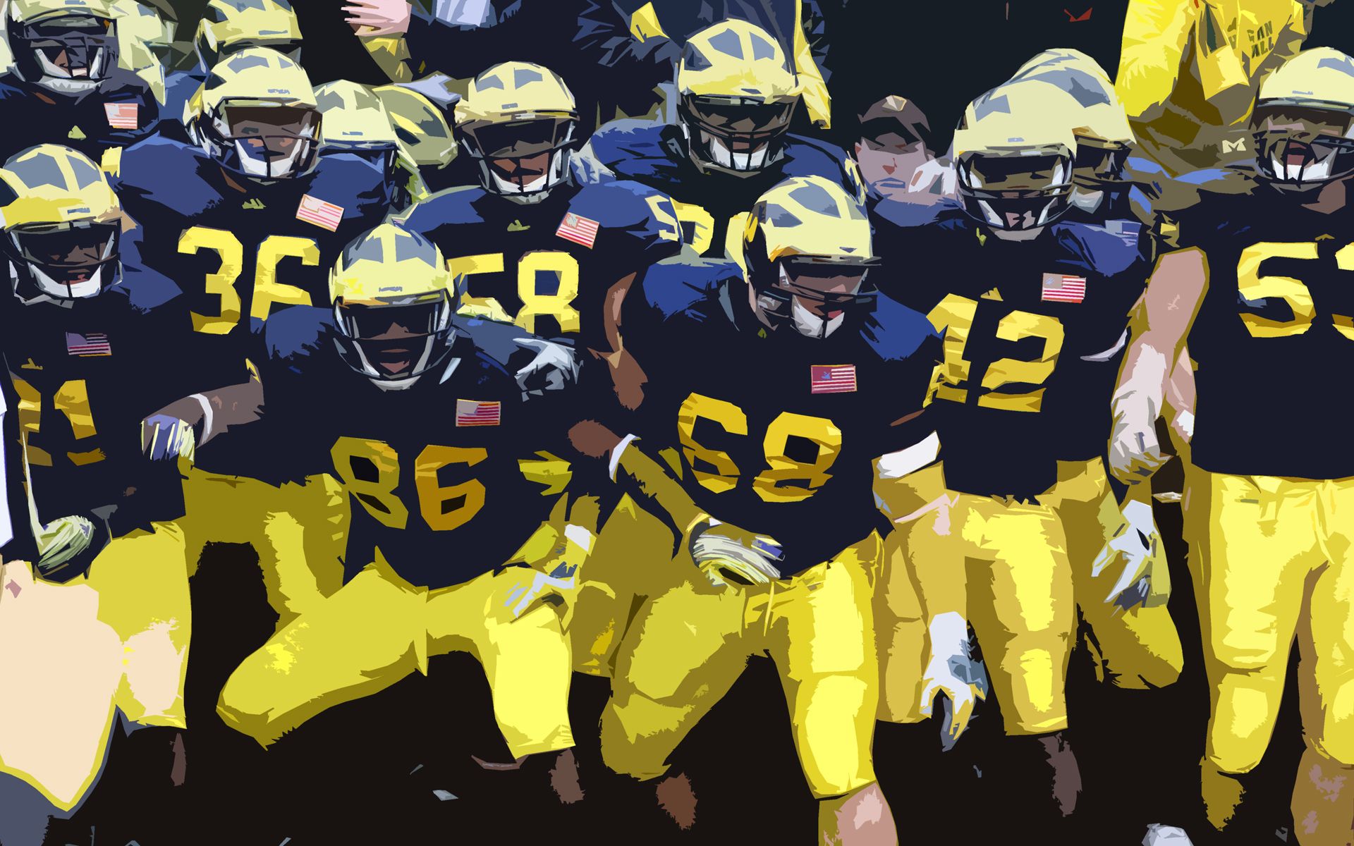 HD Michigan American Football Wallpaper for Desktop Full Size