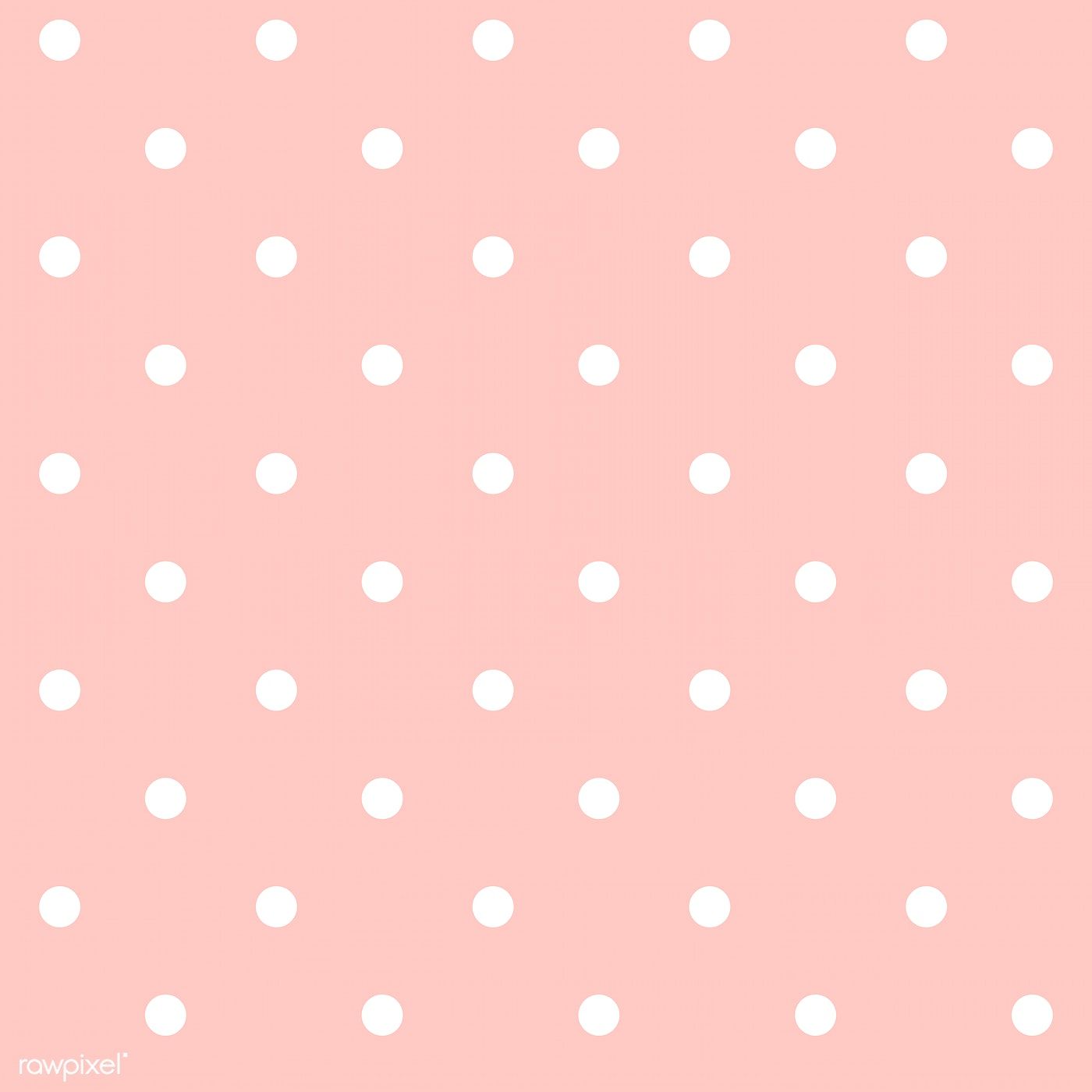 Pastel pink and white seamless polka dot pattern vector. free image by rawpixel.com. Dot pattern vector, Pastel pink wallpaper iphone, Pink polka dots wallpaper