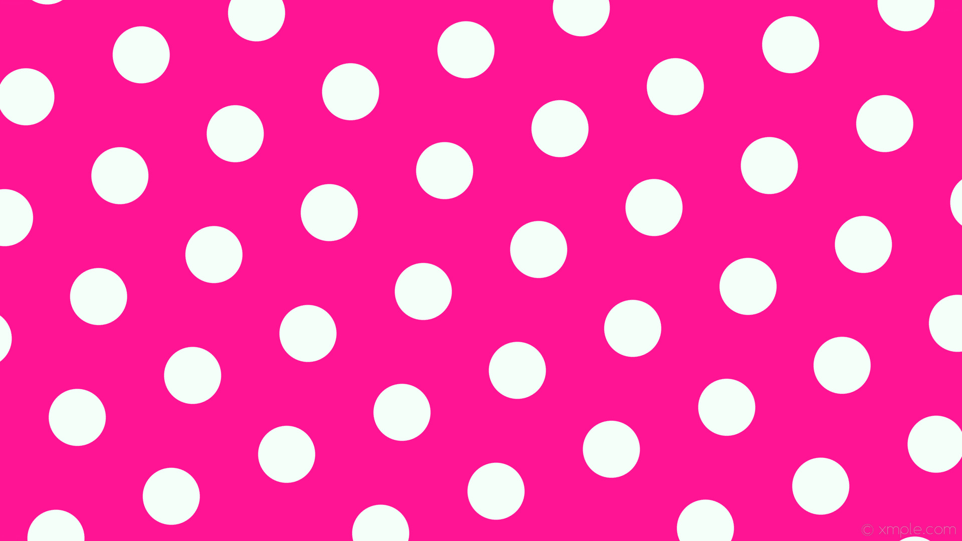 wallpaper hexagon pink polka dots white deep pink mint cream #ff1493 #f5fffa diagonal 20