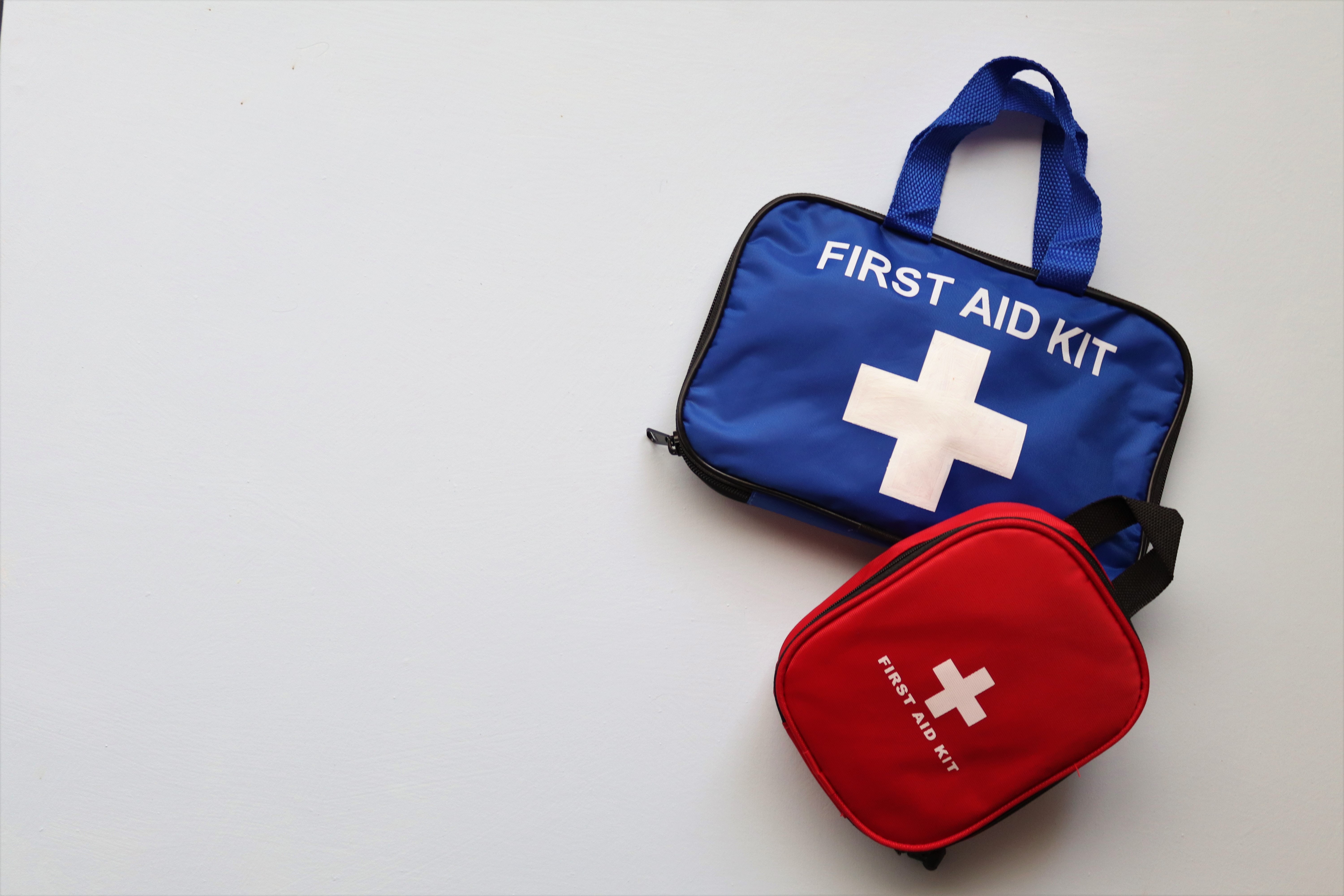 First Aid Kits on White Background · Free