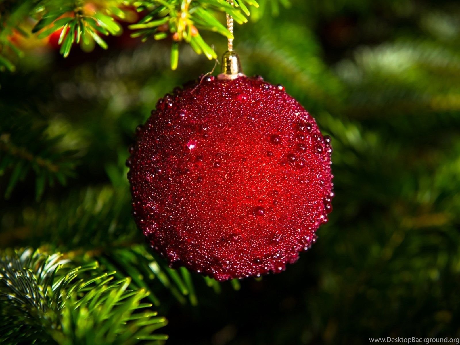 Christmas Tree Branches Balls Decoration New Year Wallpapers ... Desktop Backgrounds