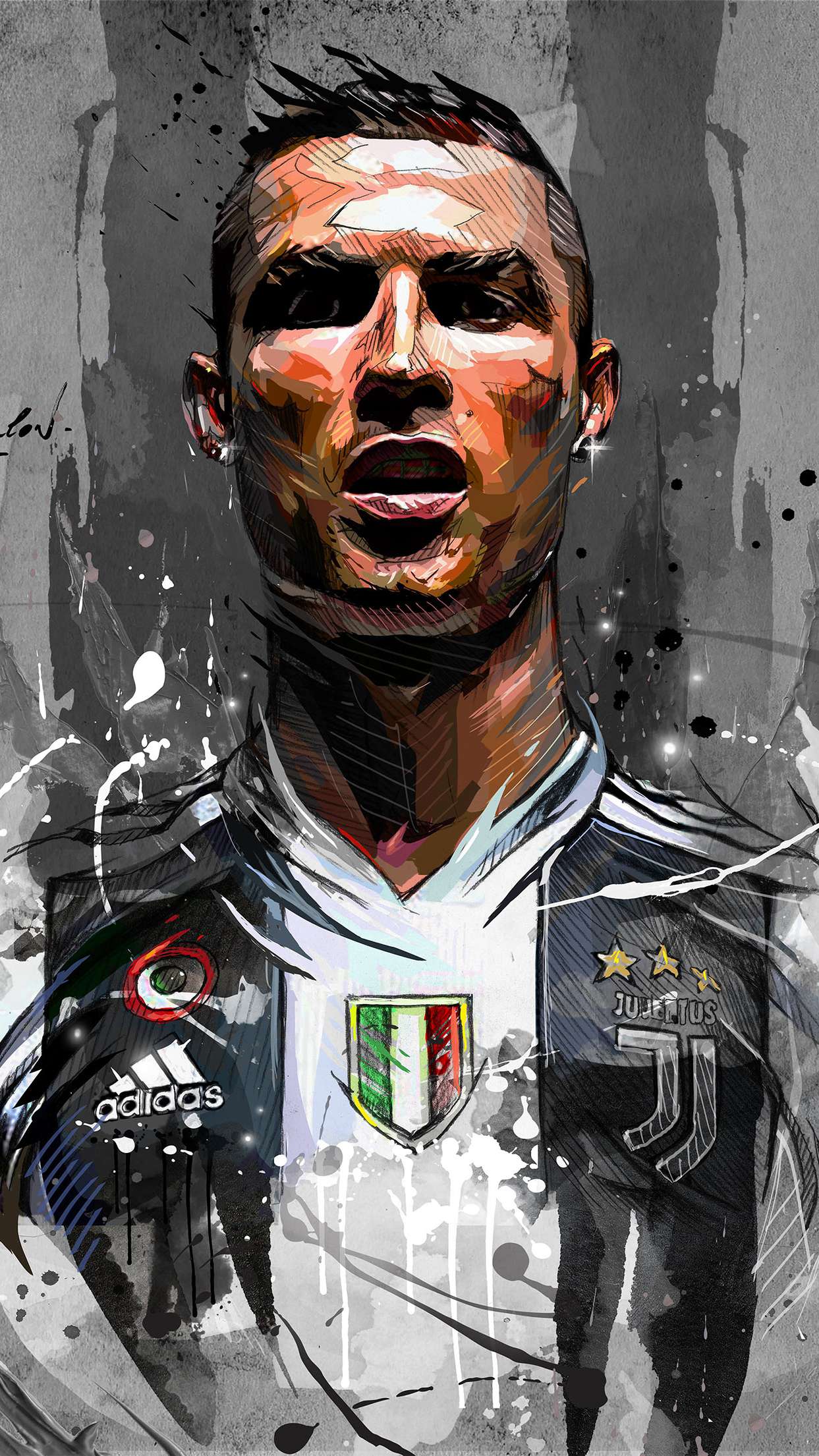 Cristiano Ronaldo Art IPhone Wallpapers