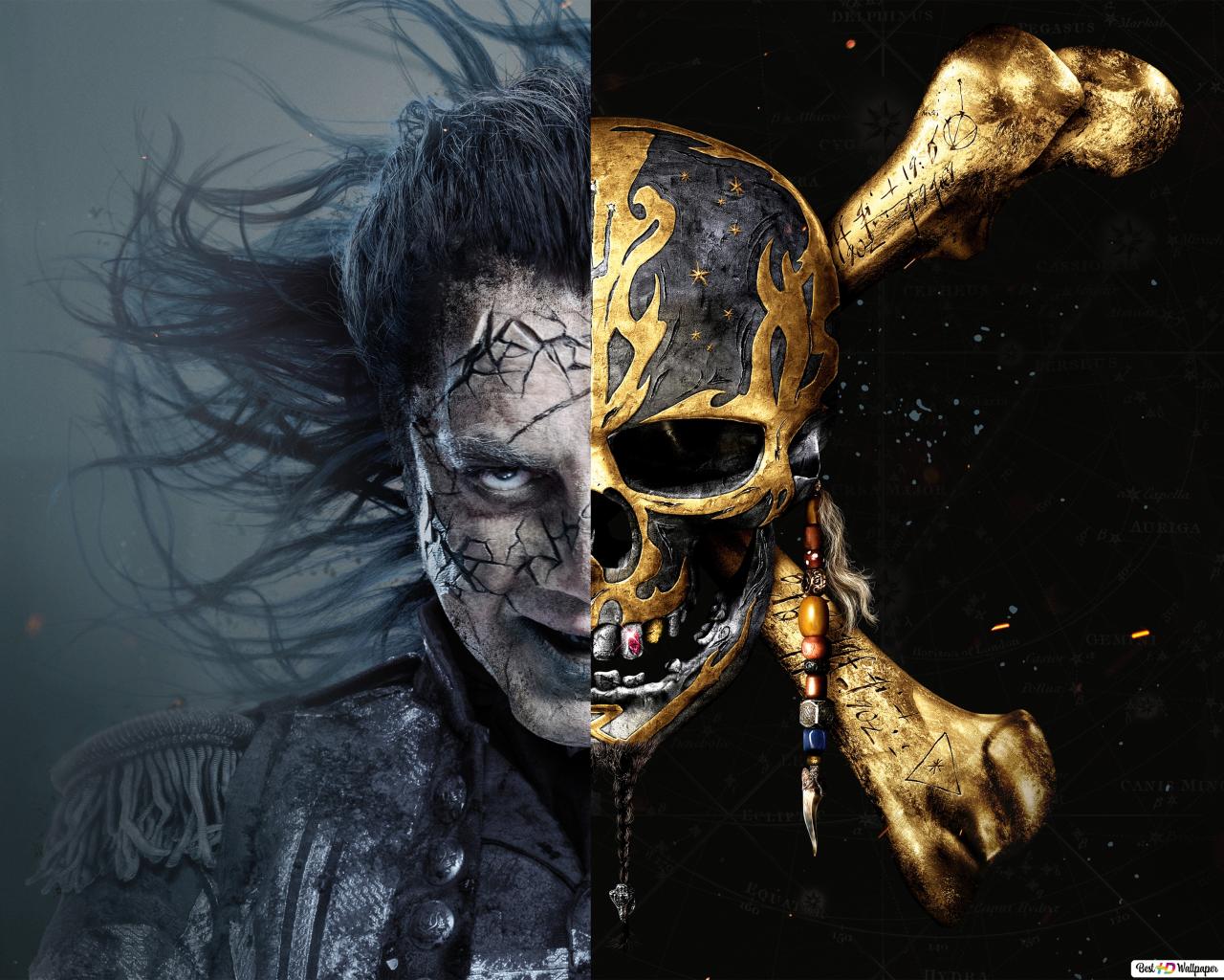 Captain Salazar of pirates of the Caribbean V HD wallpaper download